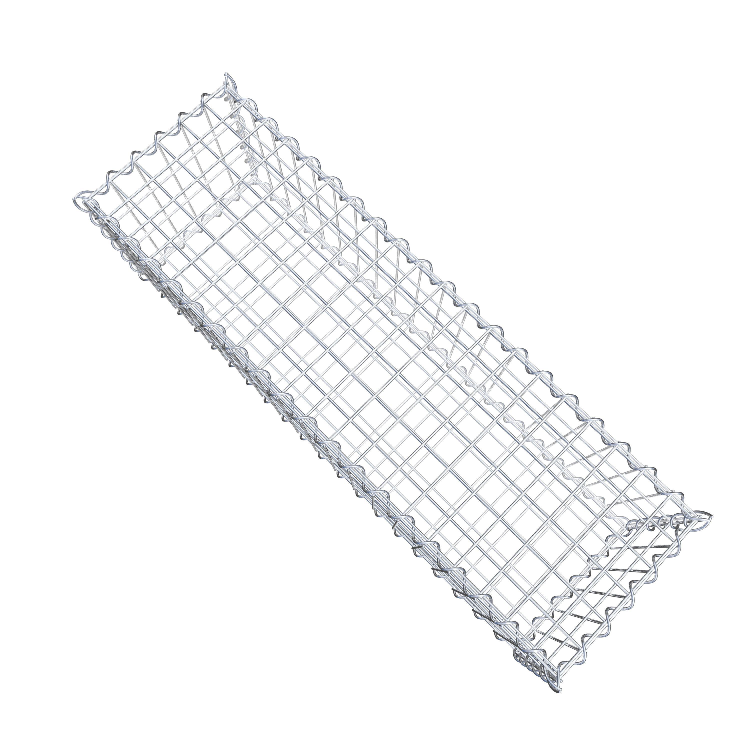 Gabion 100 cm x 30 cm x 30 cm (L x H x P), maille 5 cm x 10 cm, spirale