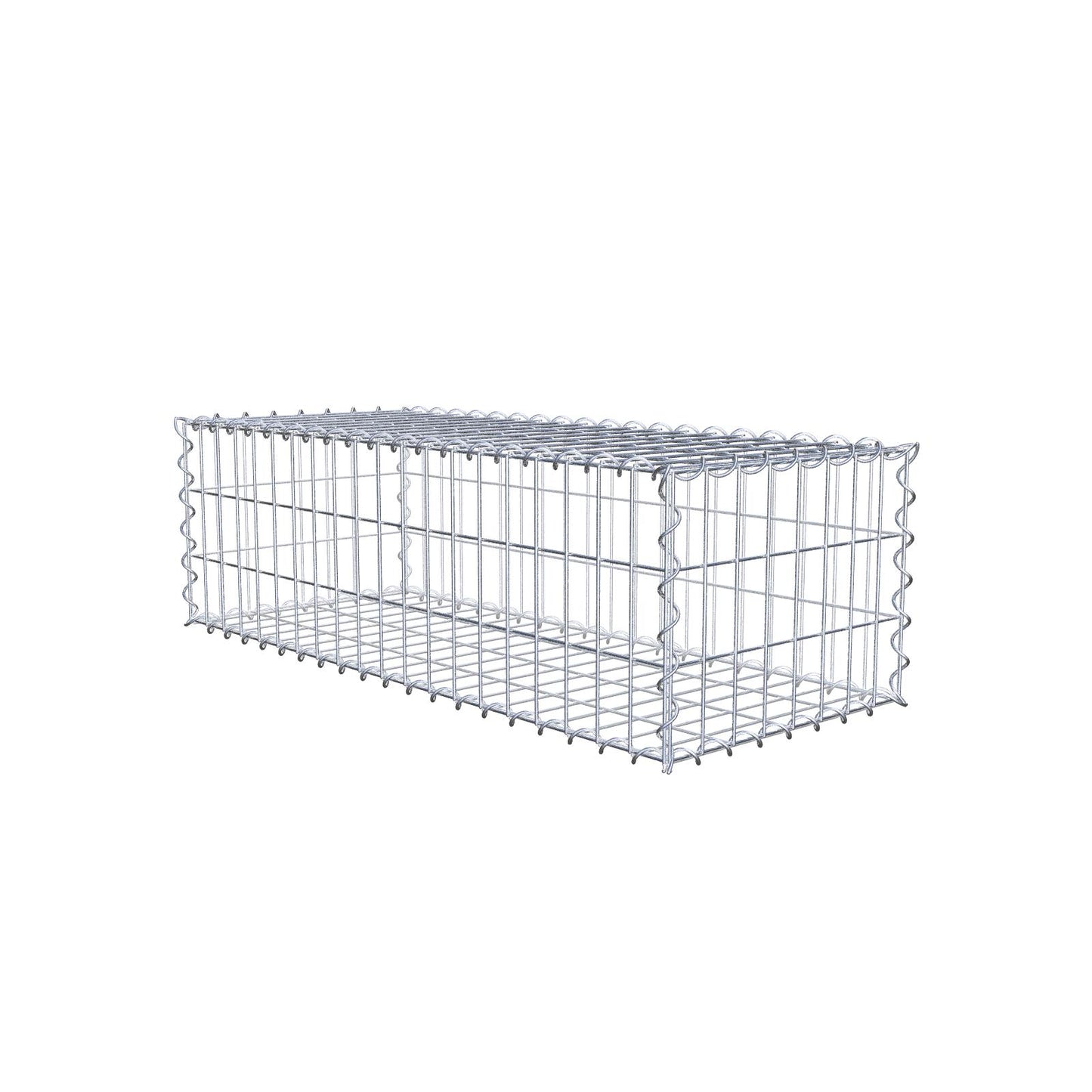 Gabion 100 cm x 30 cm x 40 cm (L x H x D), mesh size 5 cm x 10 cm, spiral