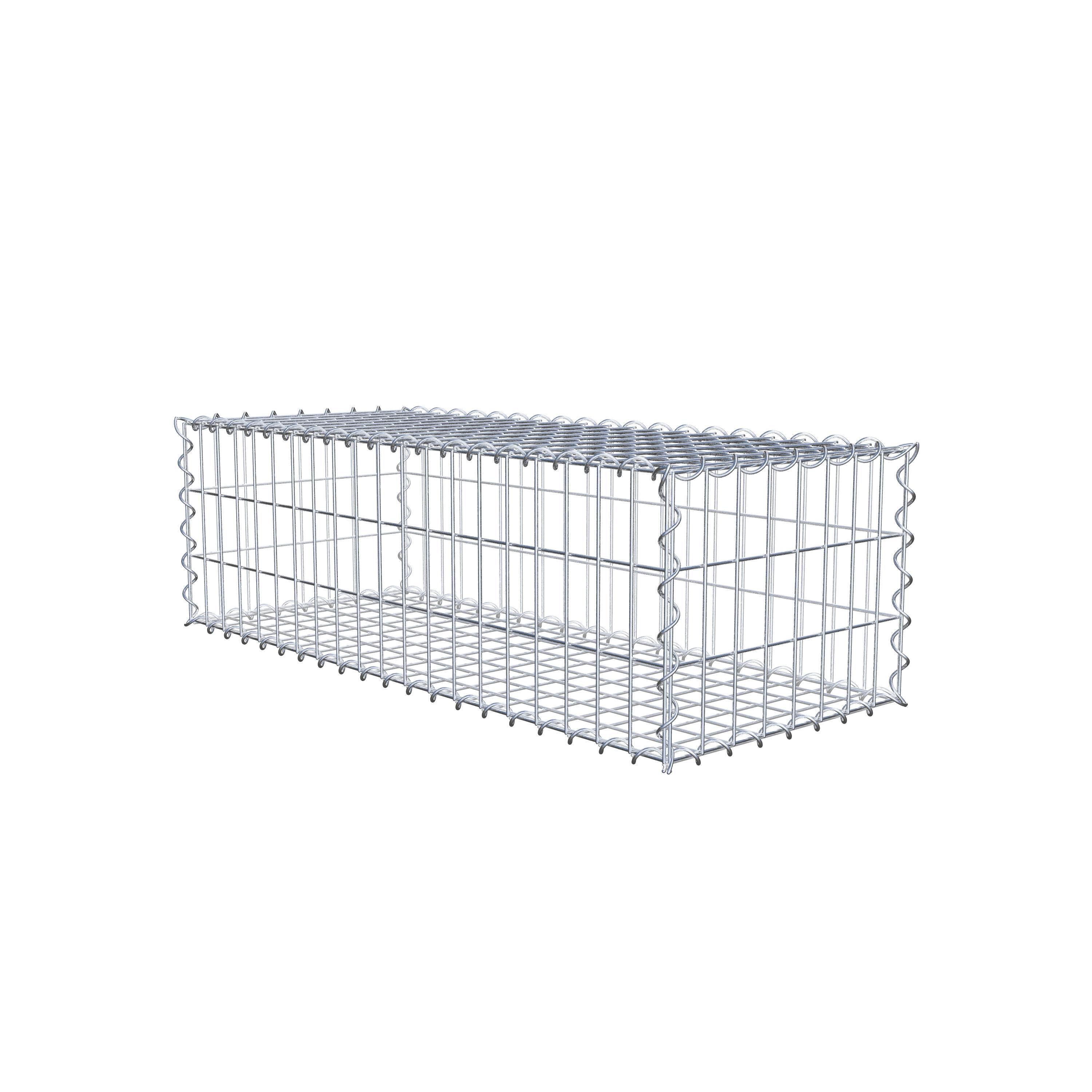 Gabion 100 cm x 30 cm x 40 cm (L x H x P), maille 5 cm x 10 cm, spirale