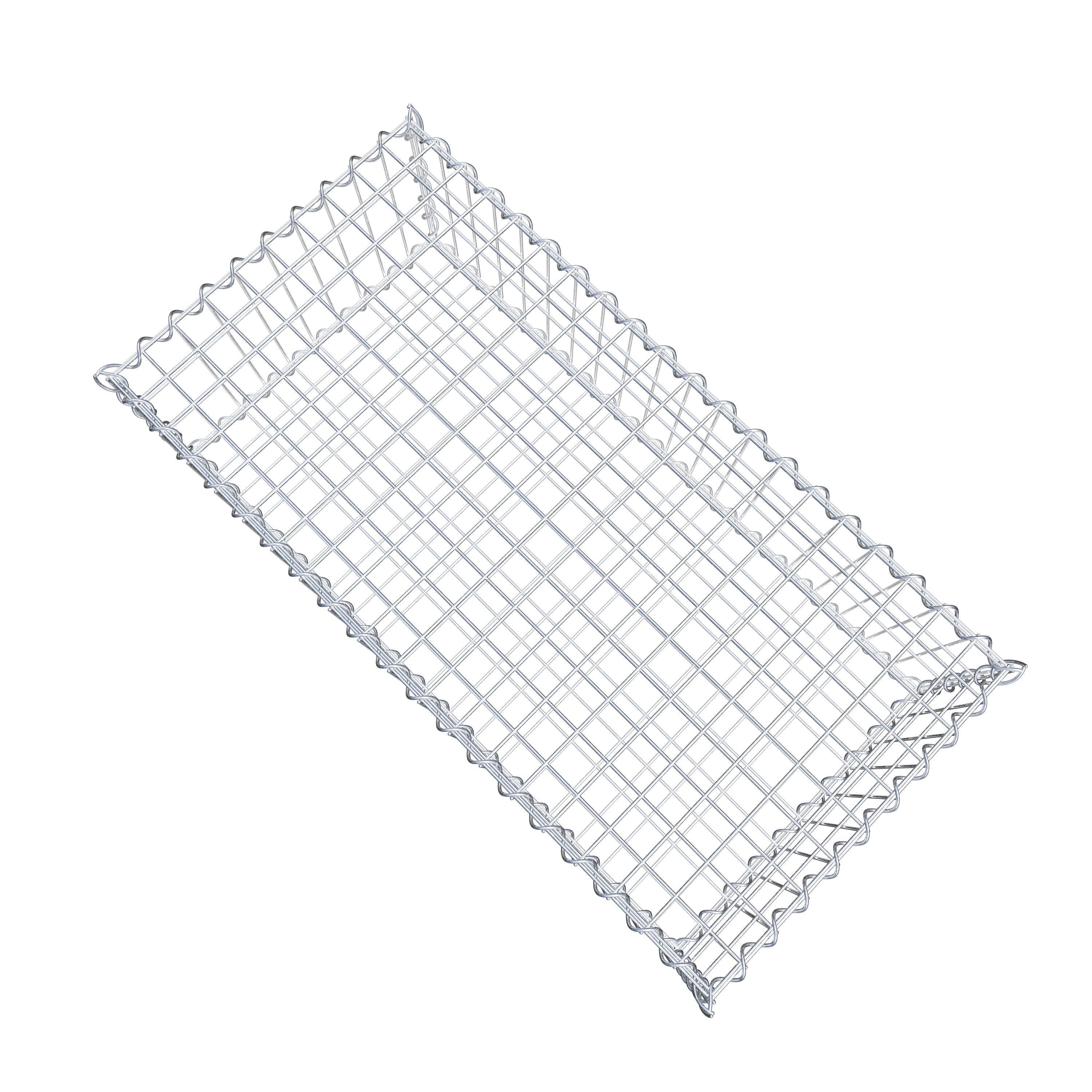 Gabion 100 cm x 30 cm x 50 cm (L x H x P), maille 5 cm x 10 cm, spirale