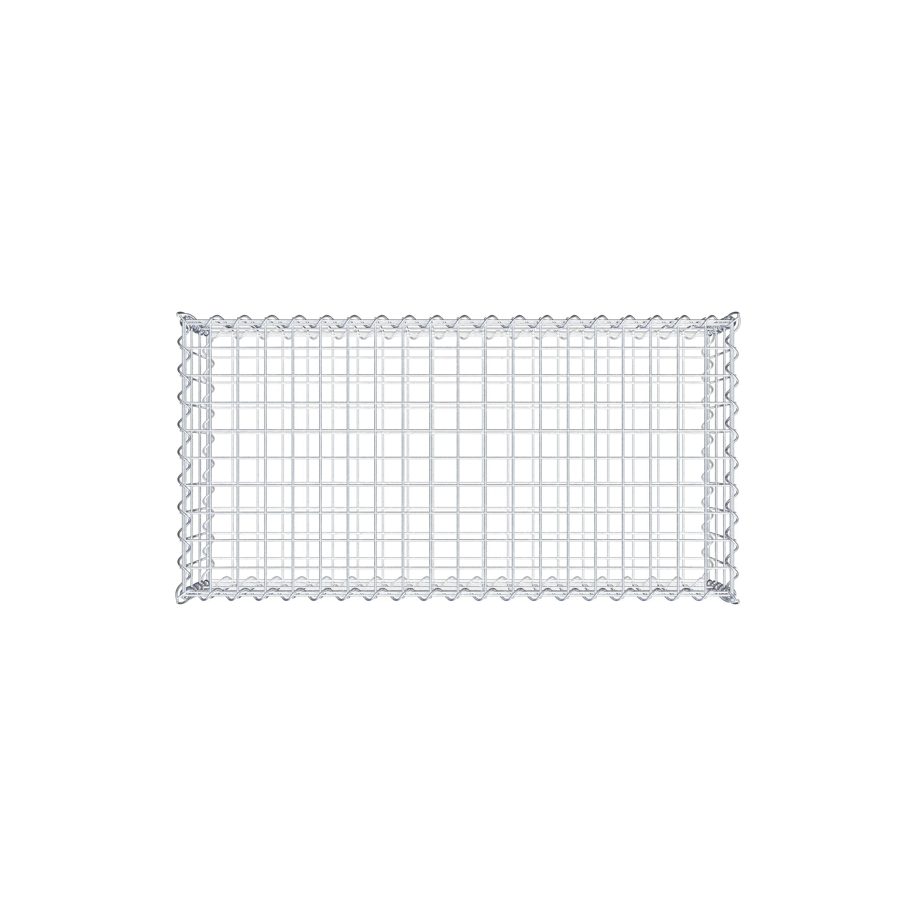 Gabion 100 cm x 30 cm x 50 cm (L x H x P), maille 5 cm x 10 cm, spirale