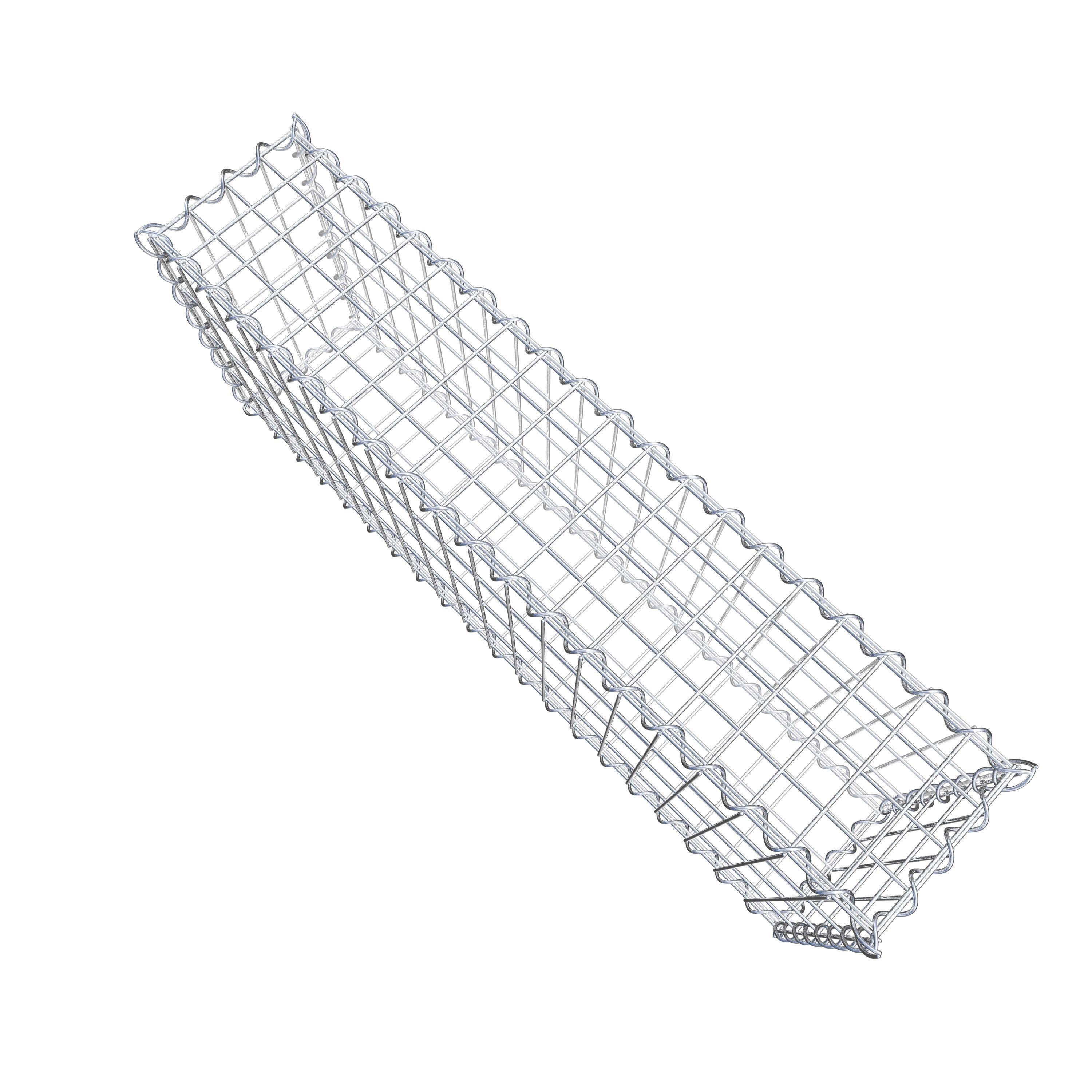 Gabion 100 cm x 40 cm x 20 cm (L x H x P), maille 5 cm x 10 cm, spirale