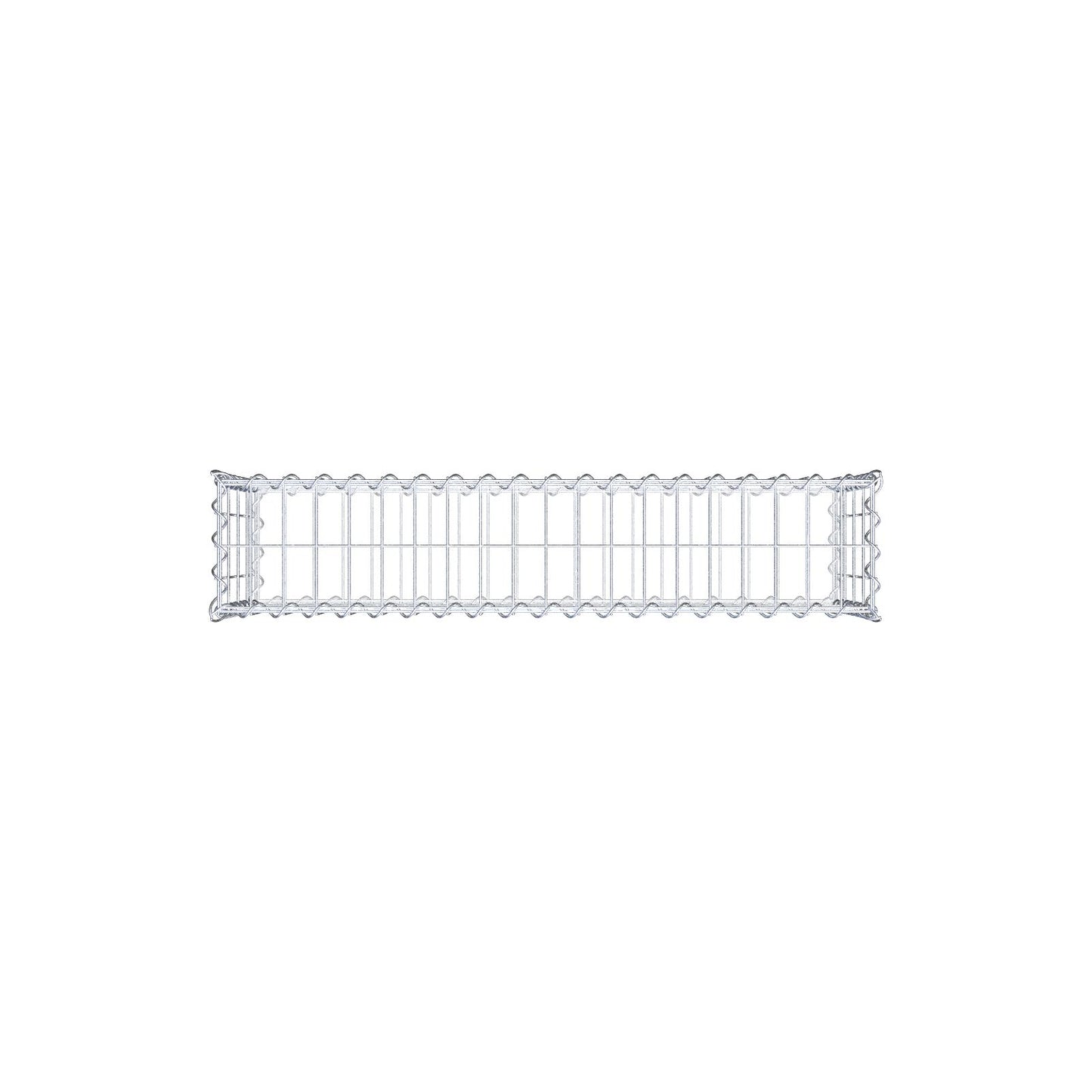 Gavión 100 cm x 40 cm x 20 cm (L x A x P), luz de malla 5 cm x 10 cm, en espiral