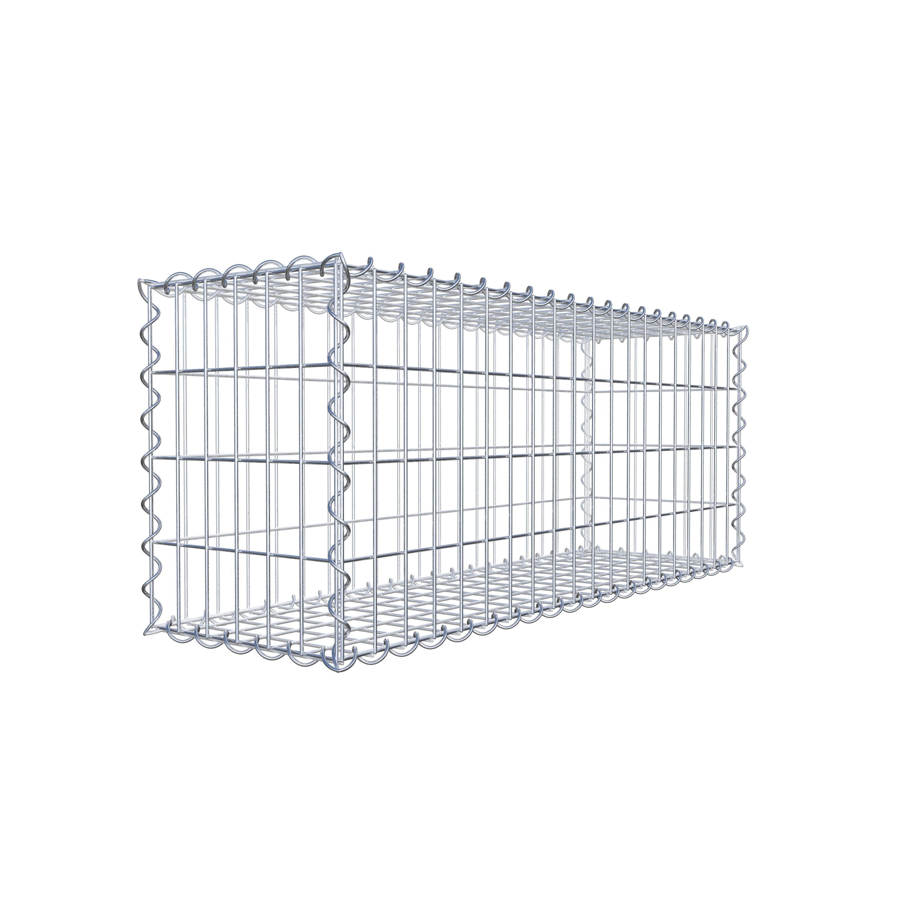 Gabion 100 cm x 40 cm x 30 cm (L x H x P), maille 5 cm x 10 cm, spirale