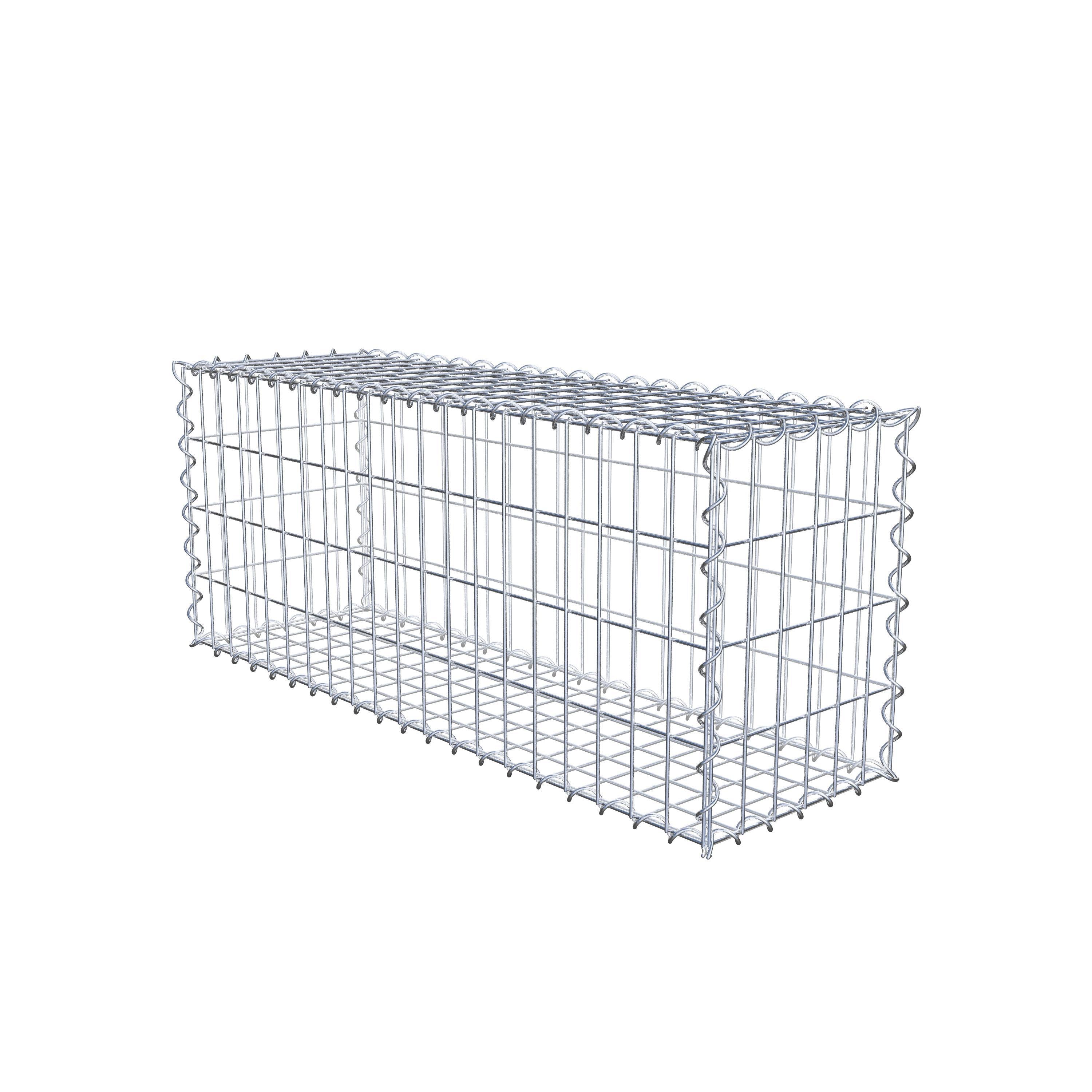 Gabion 100 cm x 40 cm x 30 cm (L x H x P), maille 5 cm x 10 cm, spirale