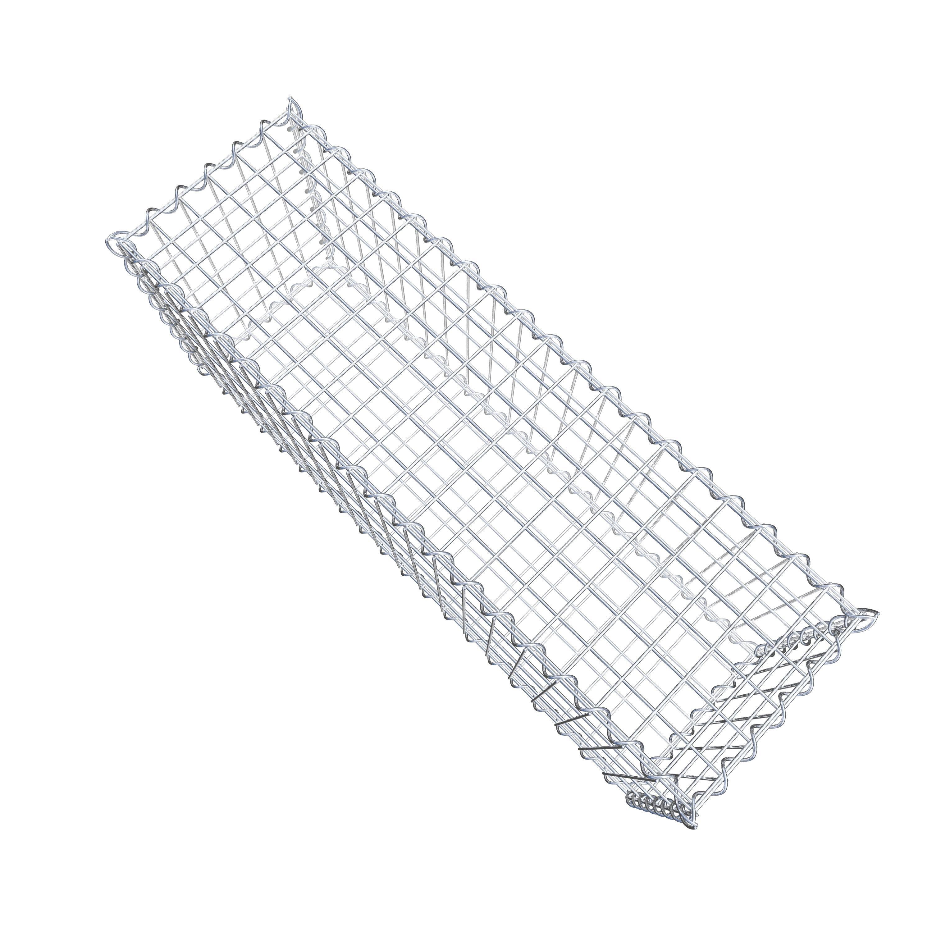 Gabion 100 cm x 40 cm x 30 cm (L x H x P), maille 5 cm x 10 cm, spirale