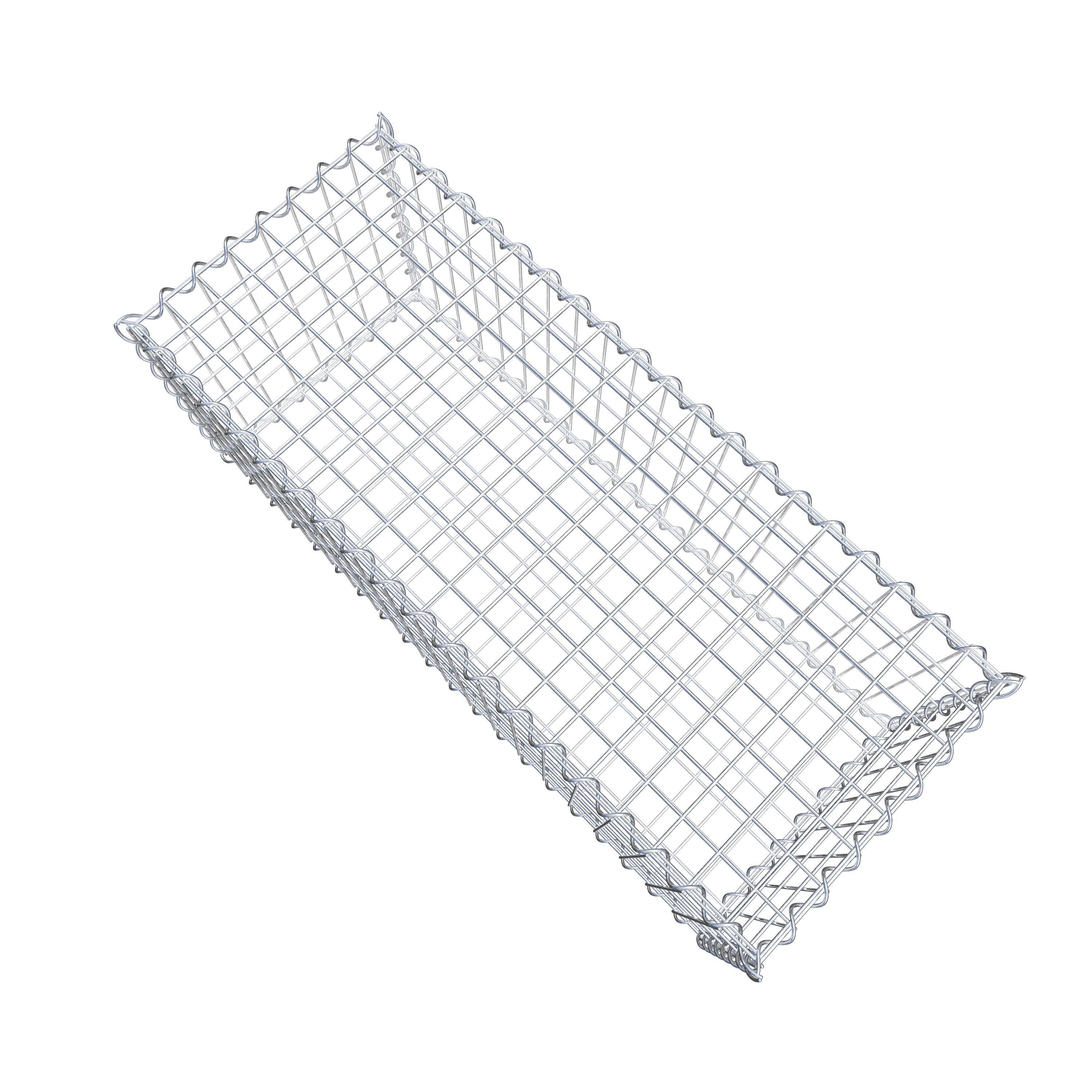 Gabion 100 cm x 40 cm x 40 cm (L x H x P), maille 5 cm x 10 cm, spirale