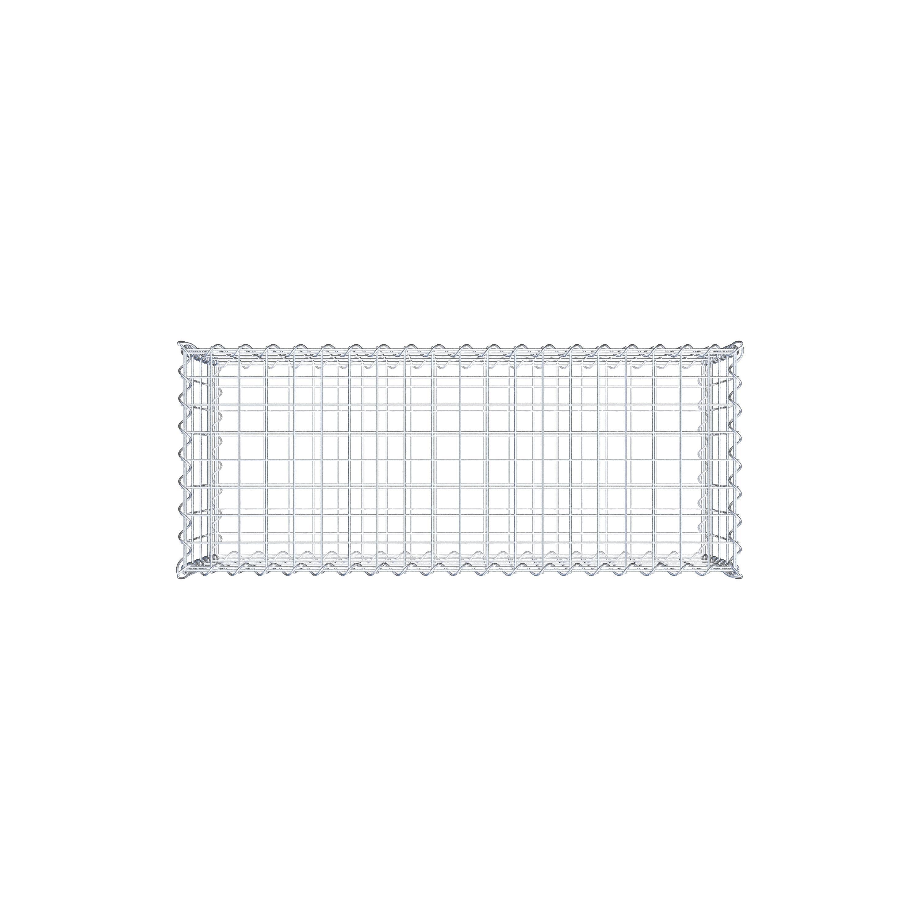 Gabion 100 cm x 40 cm x 40 cm (L x H x P), maille 5 cm x 10 cm, spirale