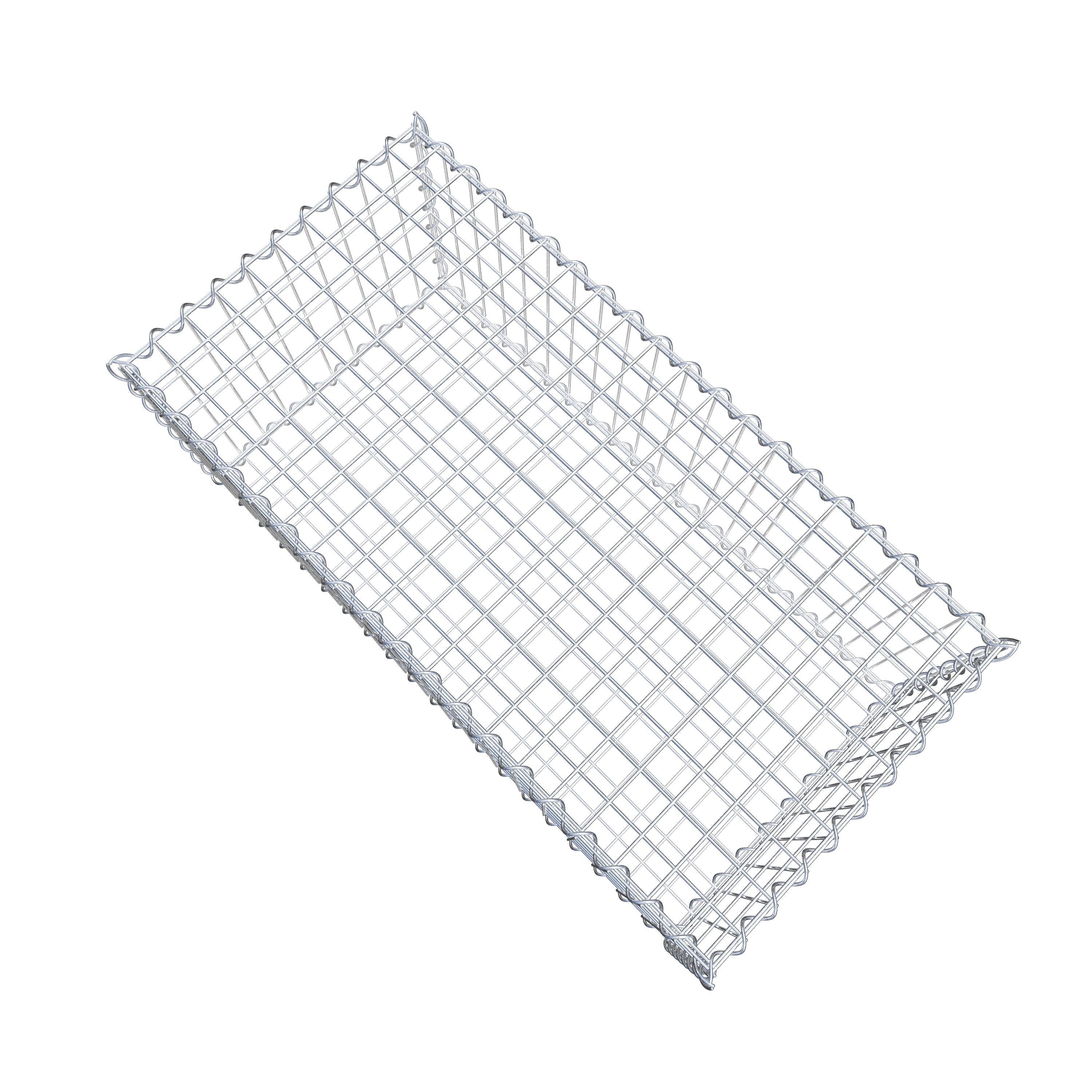 Gabion 100 cm x 40 cm x 50 cm (L x H x P), maille 5 cm x 10 cm, spirale