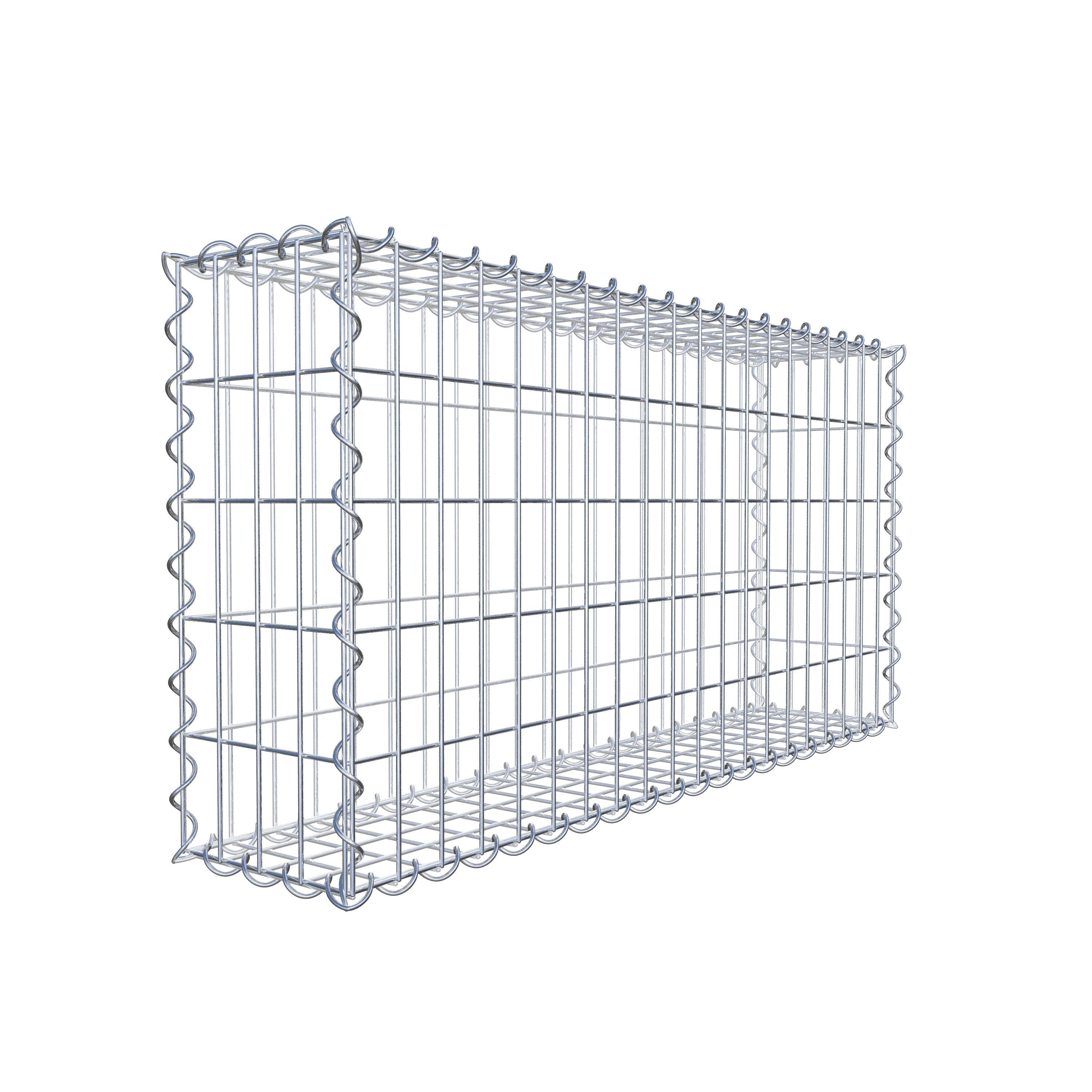 Gabion 100 cm x 50 cm x 20 cm (L x H x P), maille 5 cm x 10 cm, spirale