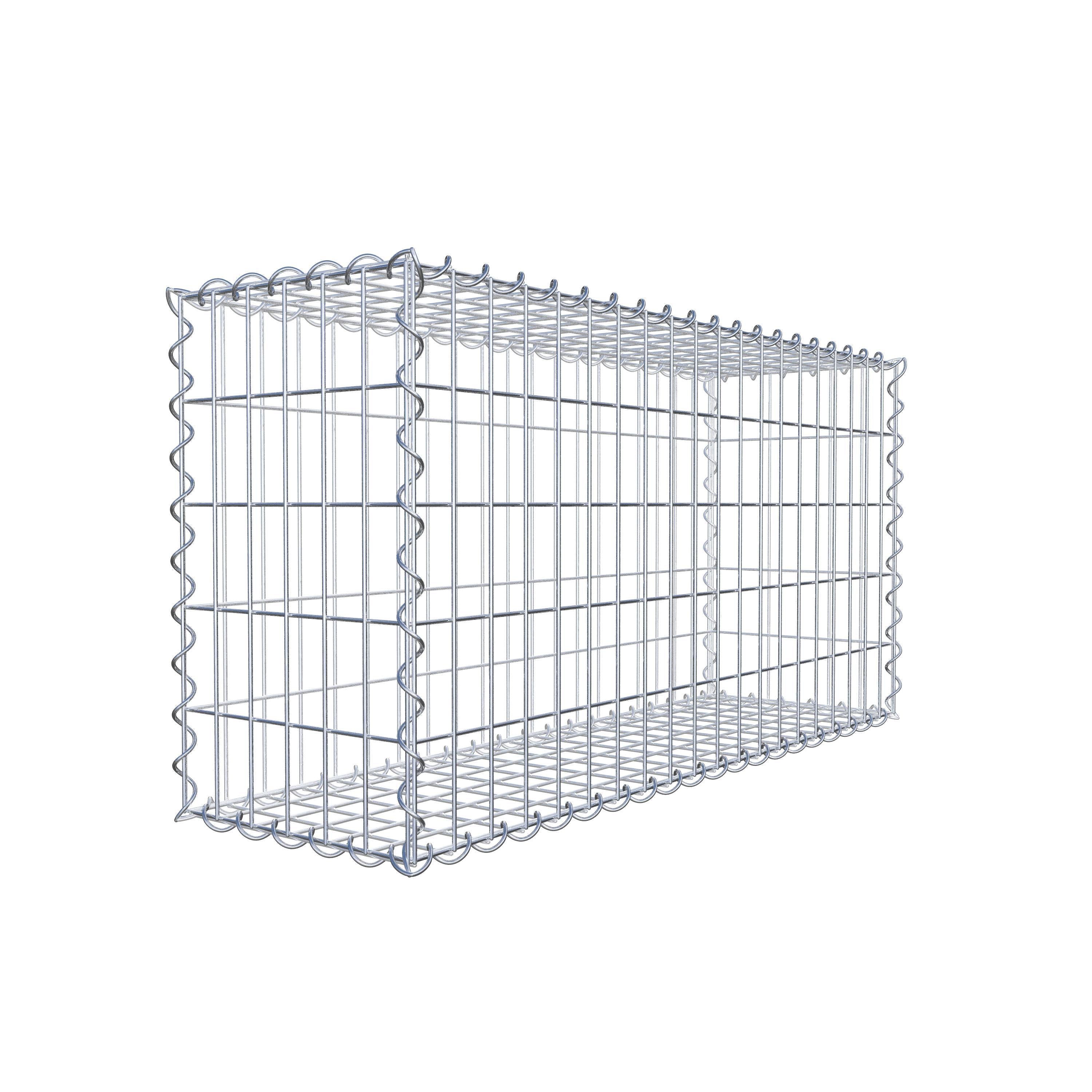 Gabion 100 cm x 50 cm x 30 cm (L x H x P), maille 5 cm x 10 cm, spirale