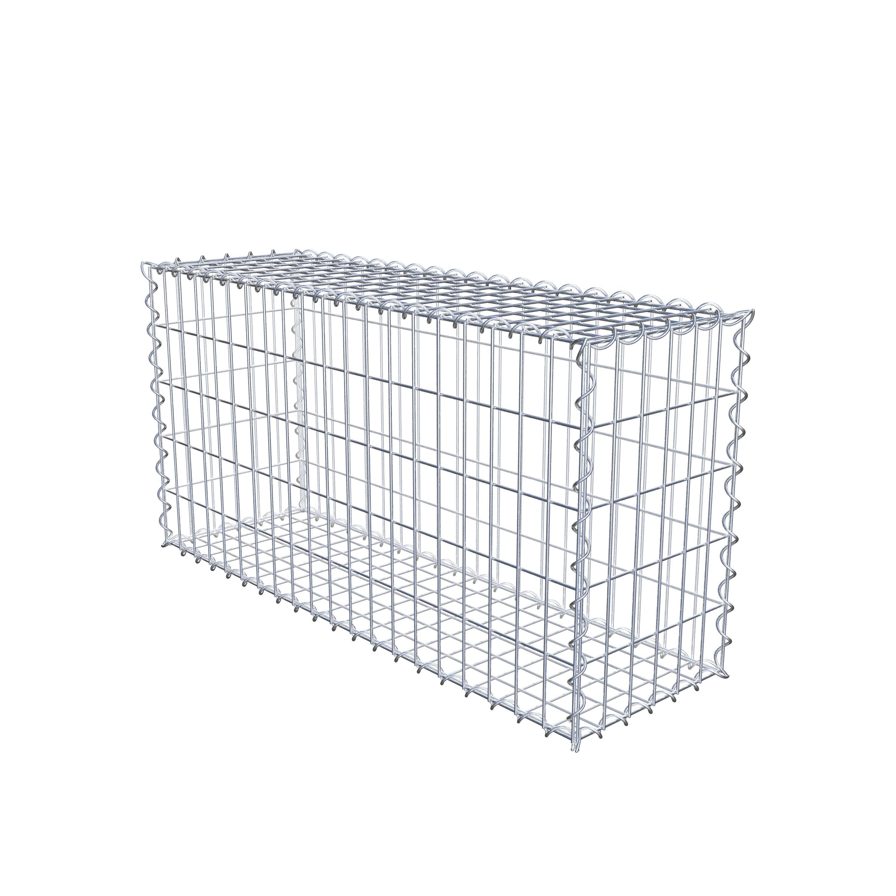 Gabion 100 cm x 50 cm x 30 cm (L x H x P), maille 5 cm x 10 cm, spirale