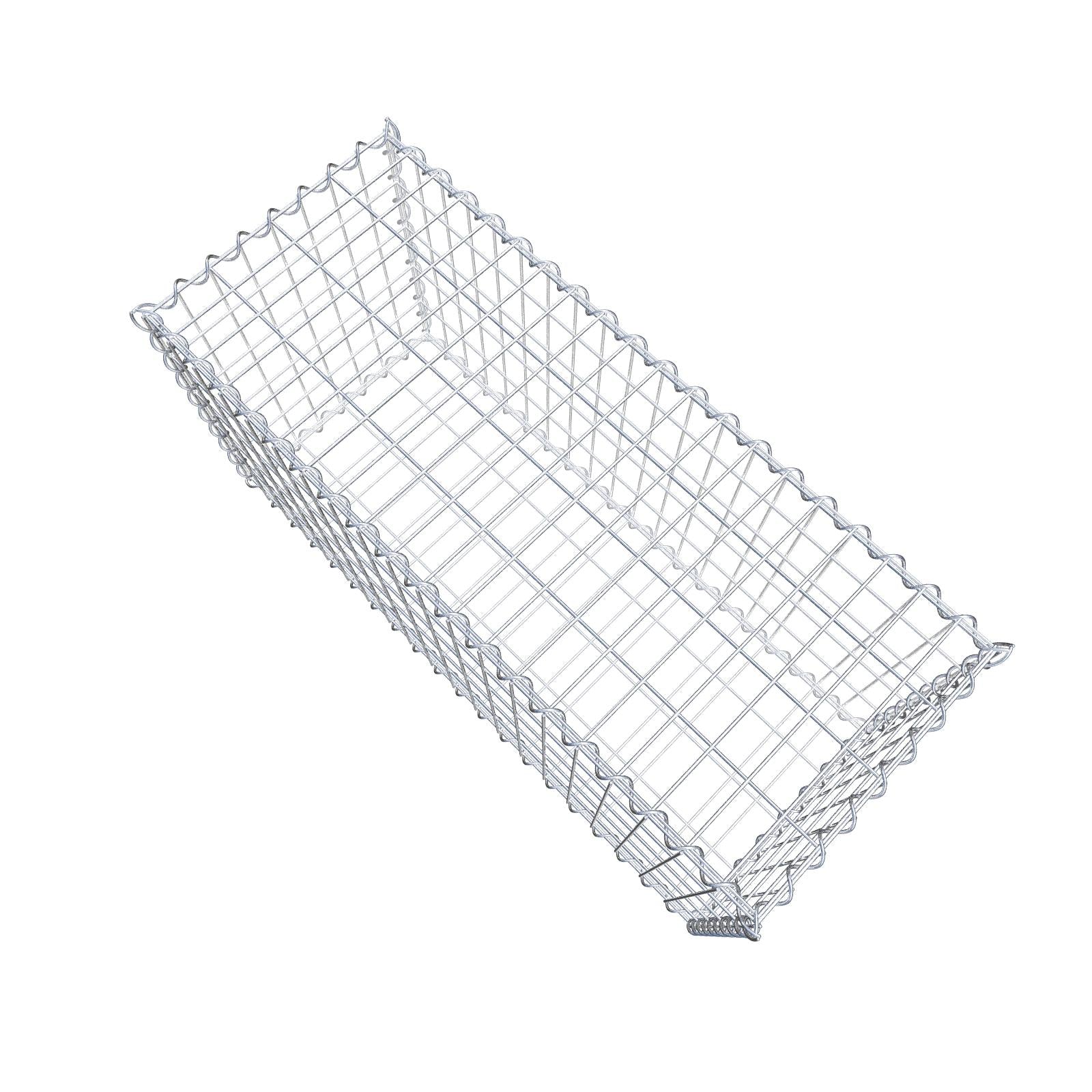 Gabione 100 cm x 50 cm x 40 cm (L x H x T), Maschenweite 5 cm x 10 cm, Spirale