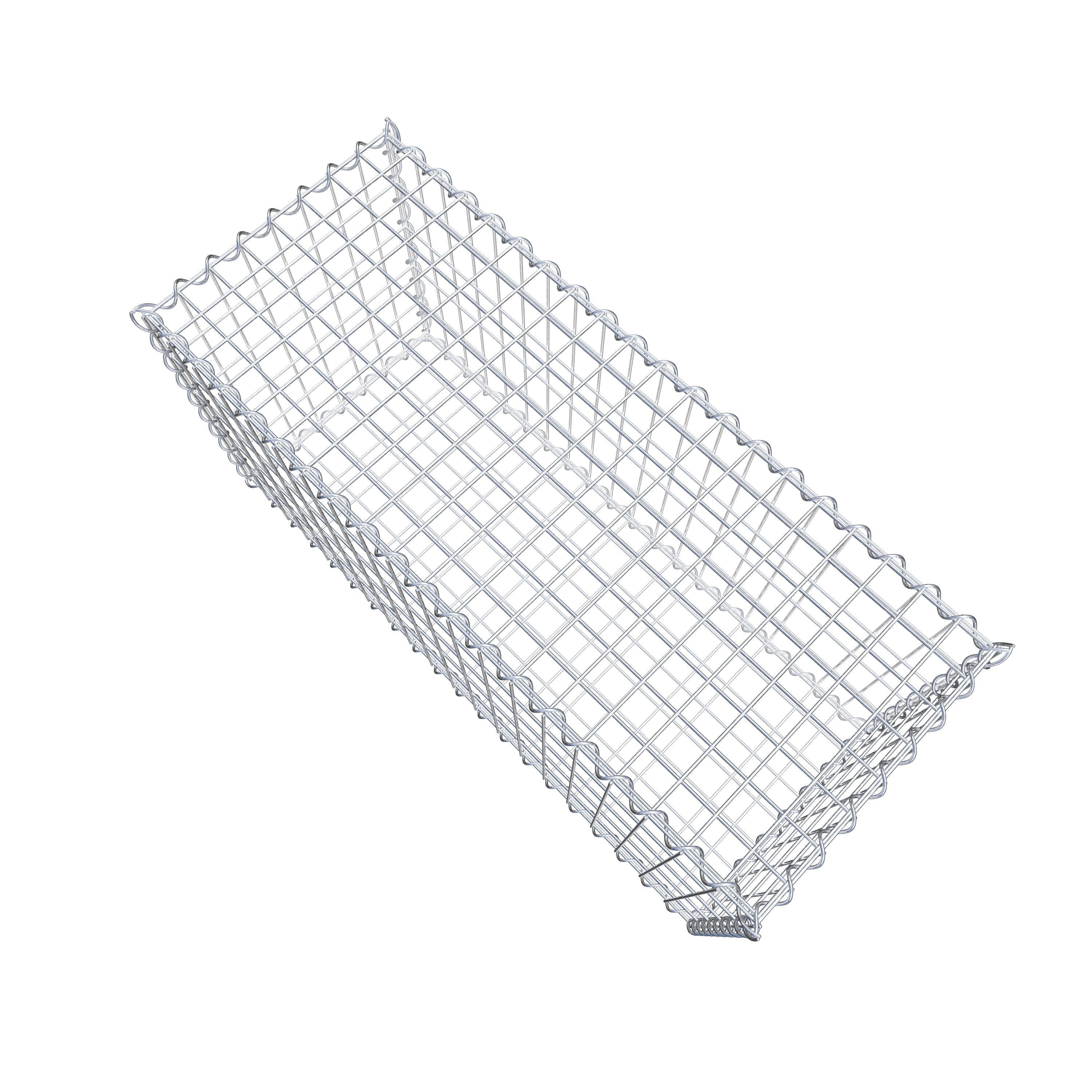 Gabion 100 cm x 50 cm x 40 cm (L x H x P), maille 5 cm x 10 cm, spirale