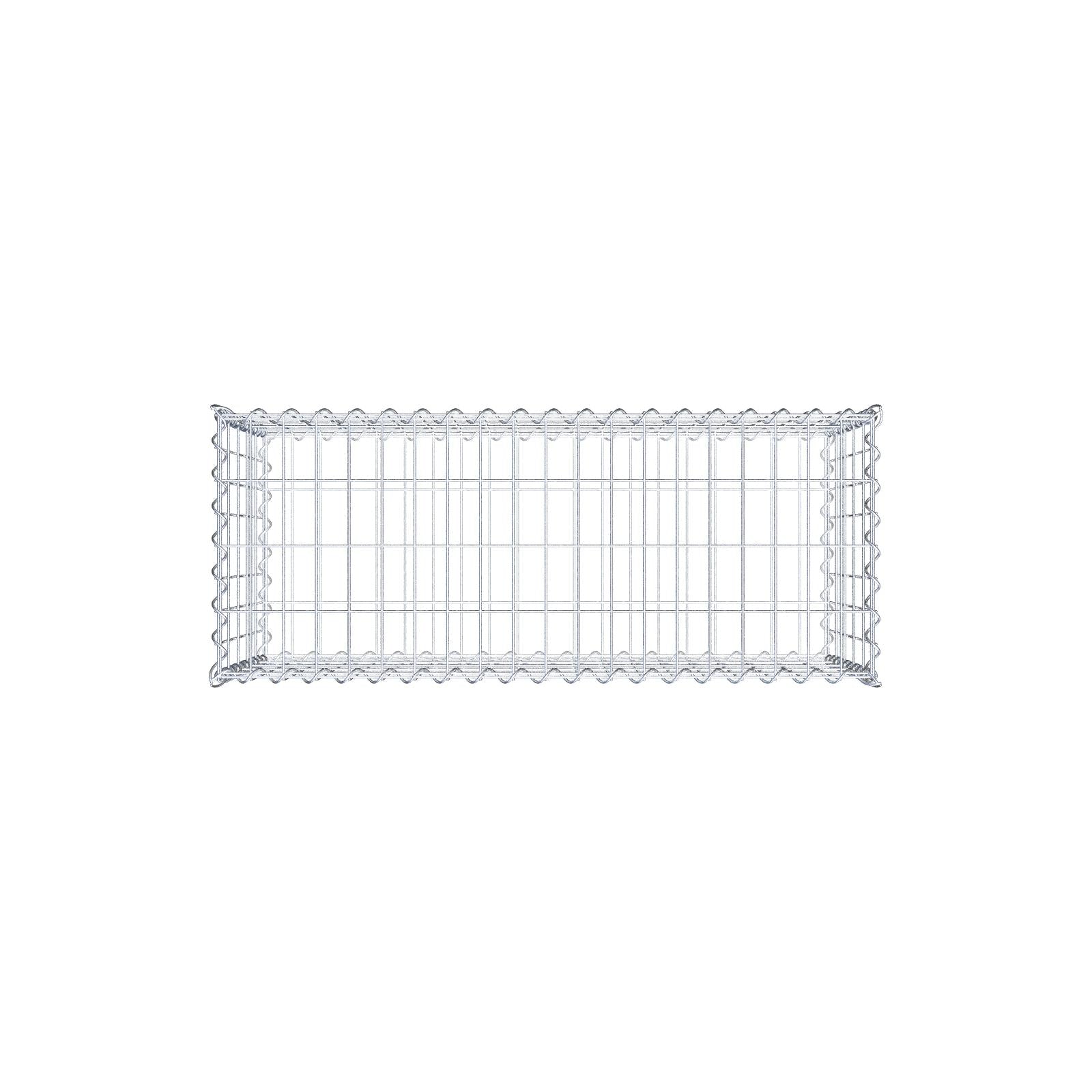 Gabione 100 cm x 50 cm x 40 cm (L x H x T), Maschenweite 5 cm x 10 cm, Spirale