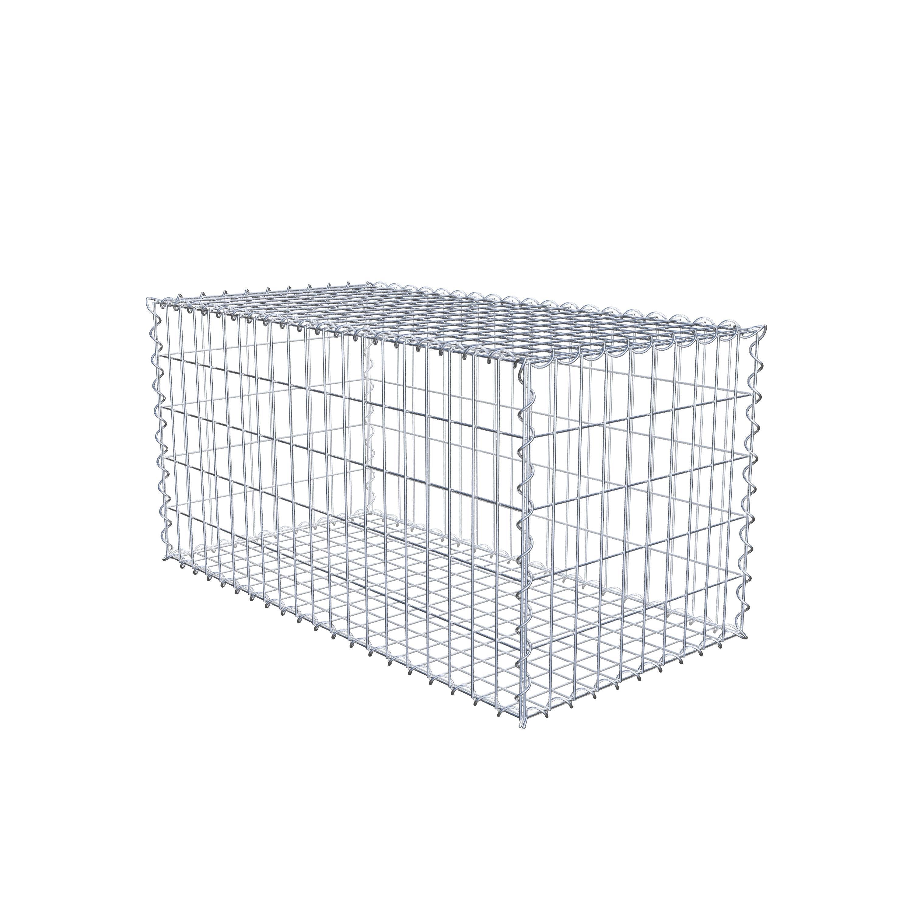 Gabion 100 cm x 50 cm x 50 cm (L x H x P), maille 5 cm x 10 cm, spirale