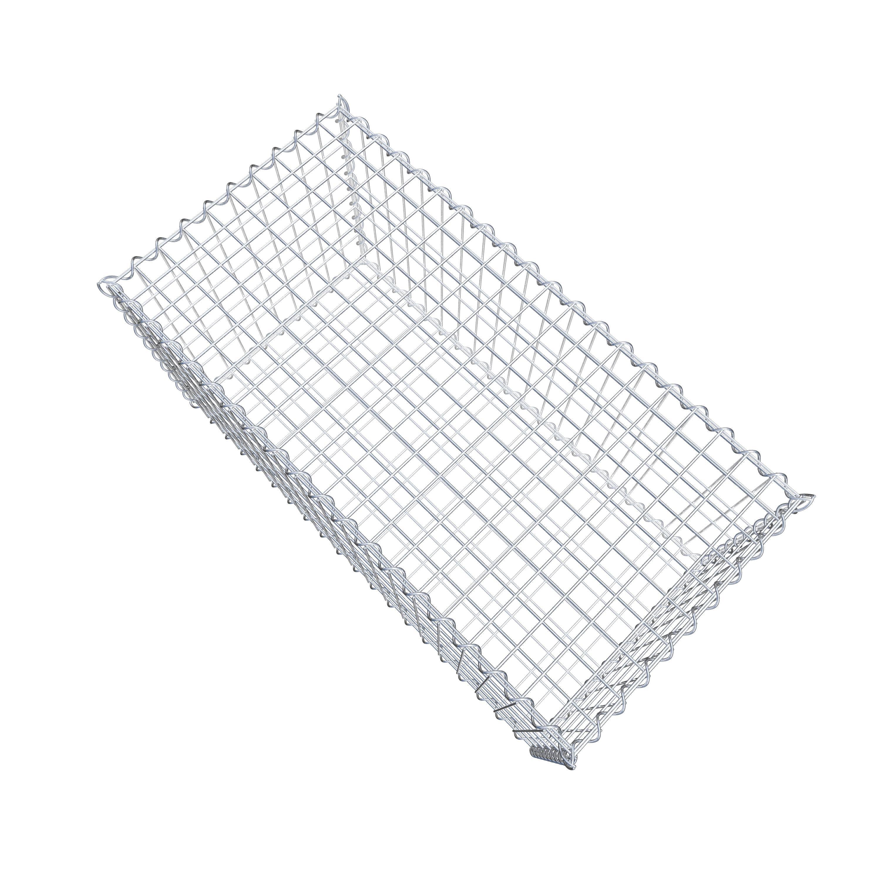 Gabion 100 cm x 50 cm x 50 cm (L x H x P), maille 5 cm x 10 cm, spirale