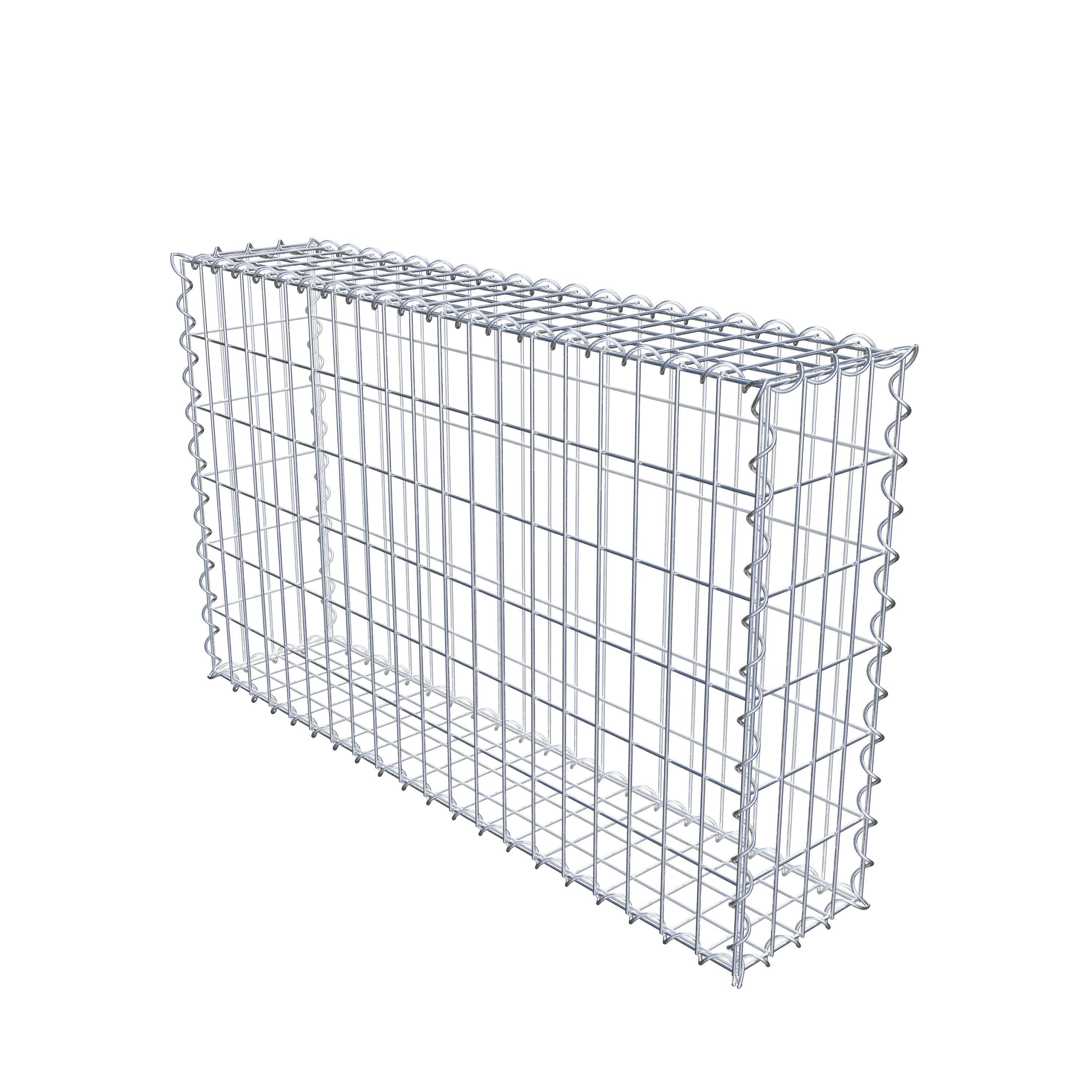 Gabion 100 cm x 60 cm x 20 cm (L x H x P), maille 5 cm x 10 cm, spirale