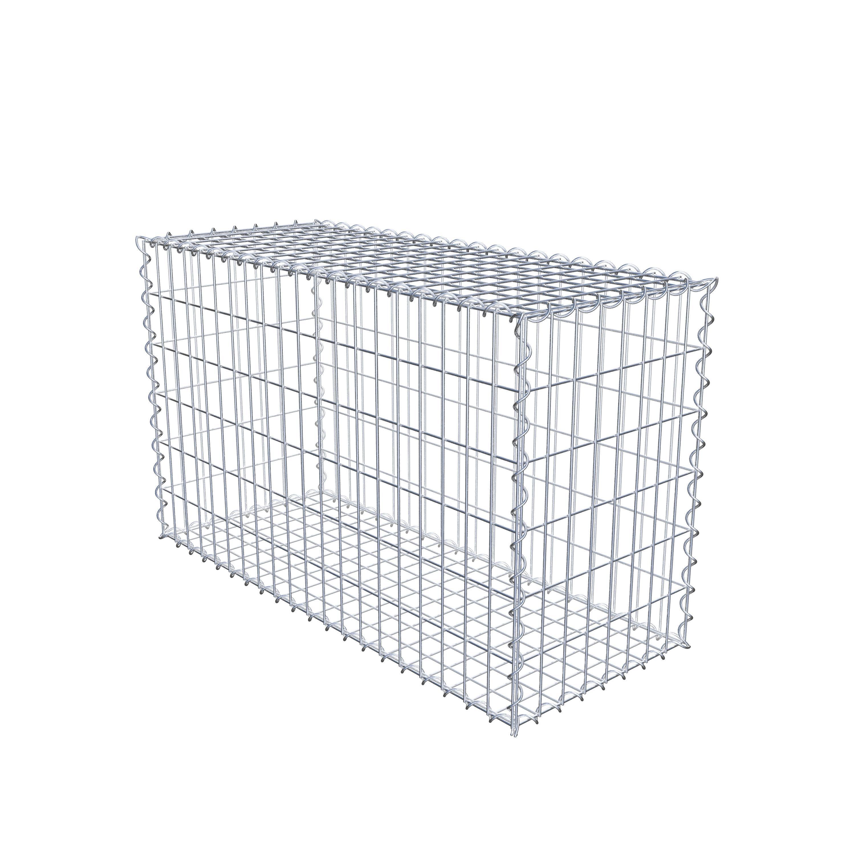 Gabion 100 cm x 60 cm x 40 cm (L x H x P), maille 5 cm x 10 cm, spirale