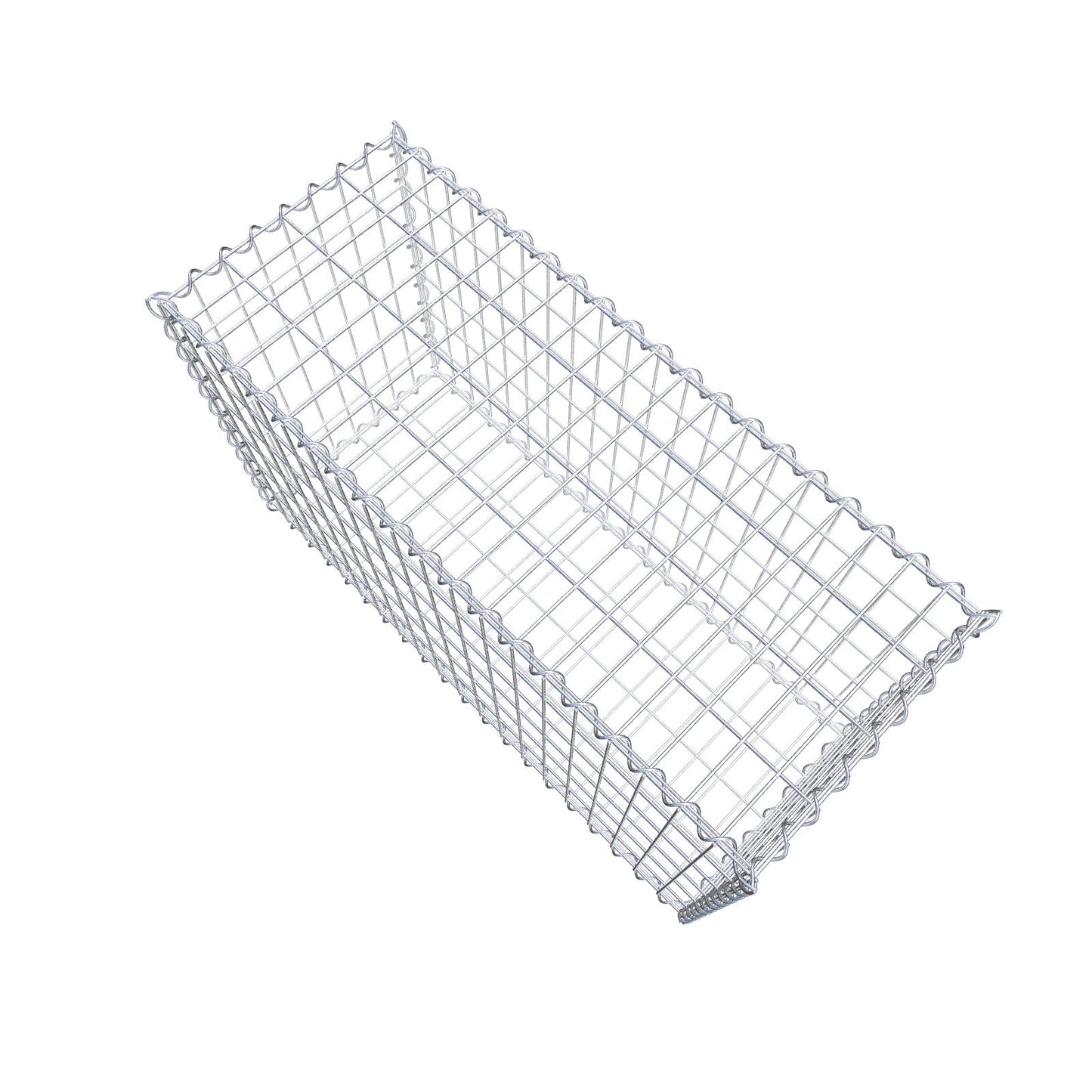 Gabion 100 cm x 60 cm x 40 cm (L x H x P), mailles 5 cm x 10 cm, spirale