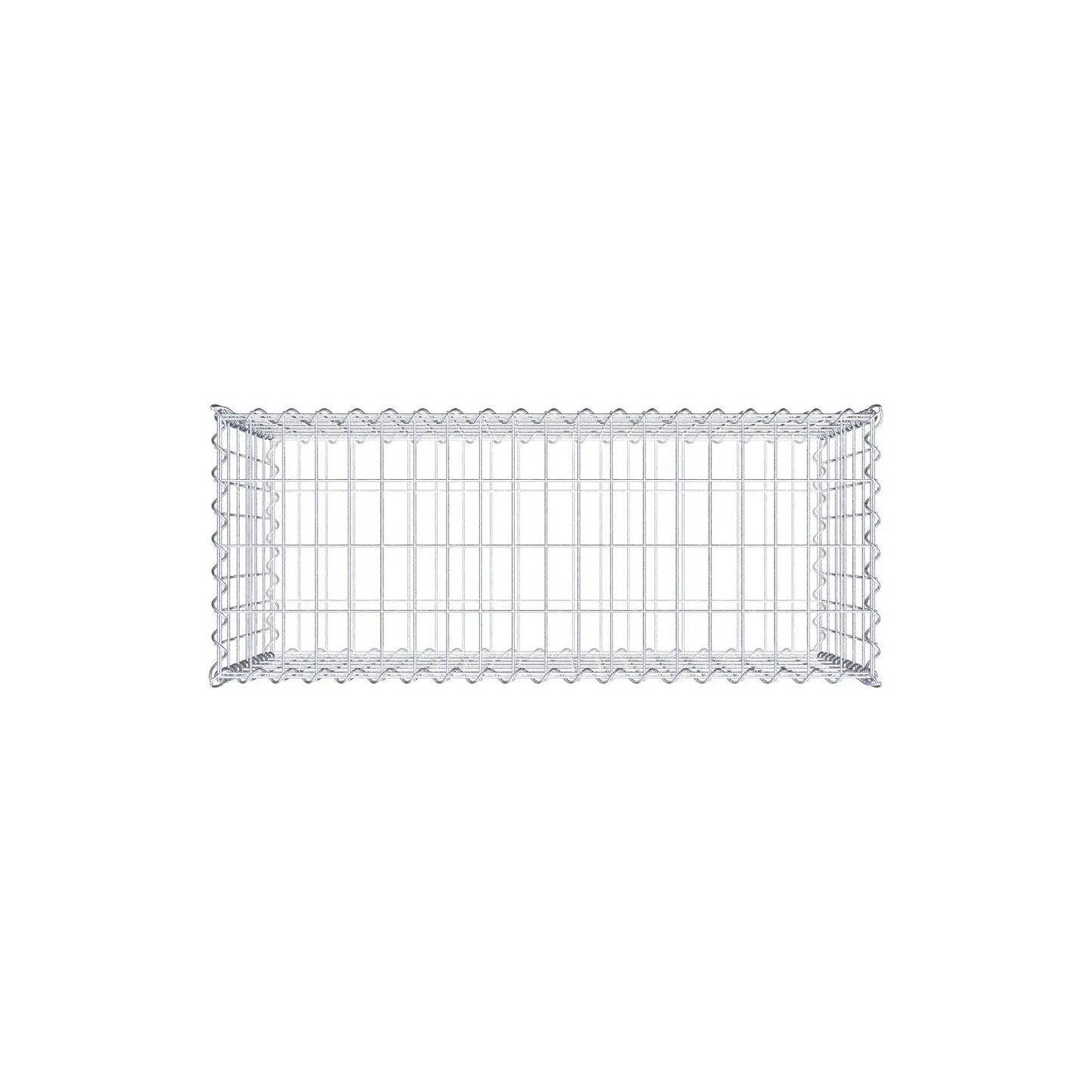 Gabion 100 cm x 60 cm x 40 cm (L x H x P), mailles 5 cm x 10 cm, spirale