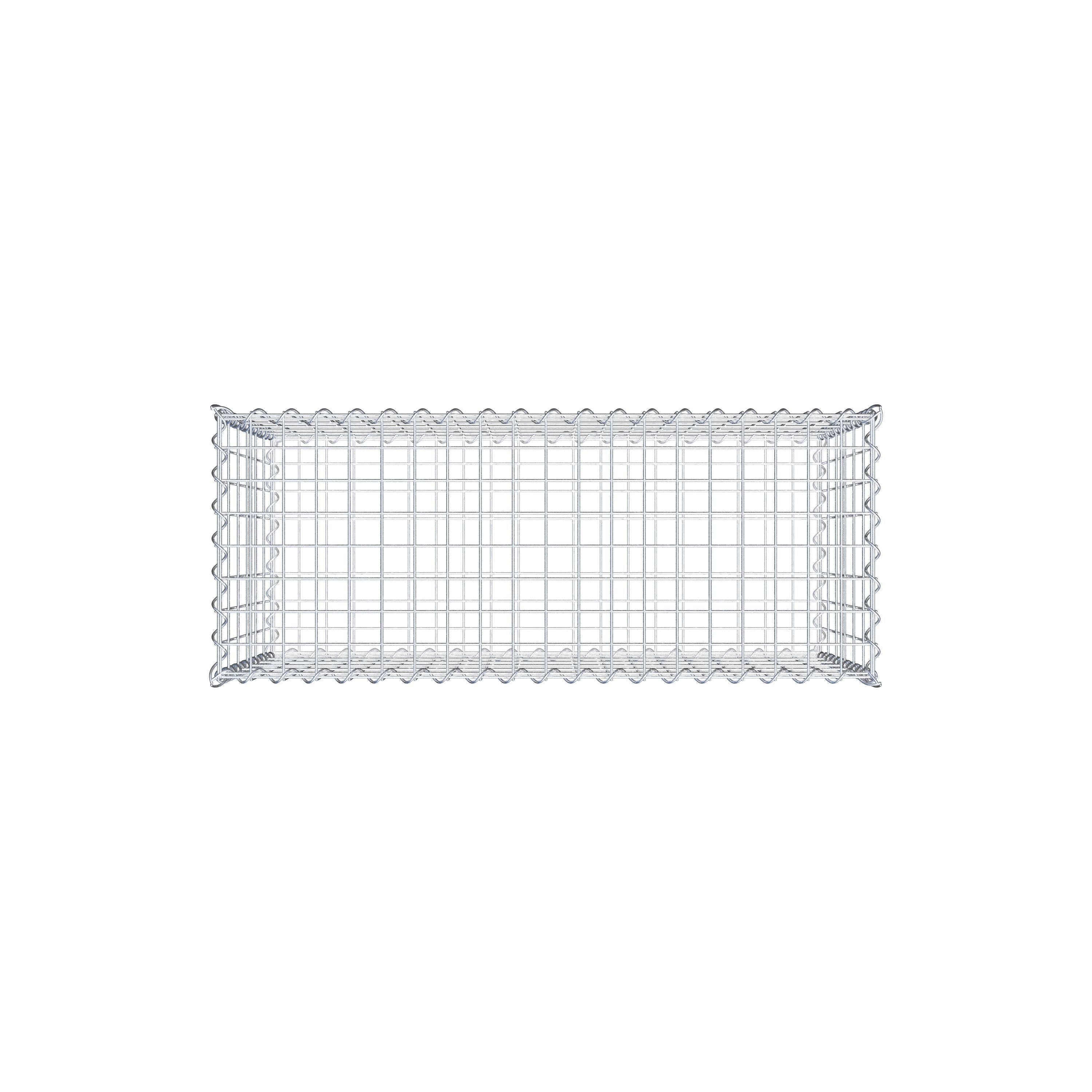 Gabion 100 cm x 60 cm x 40 cm (L x H x P), maille 5 cm x 10 cm, spirale