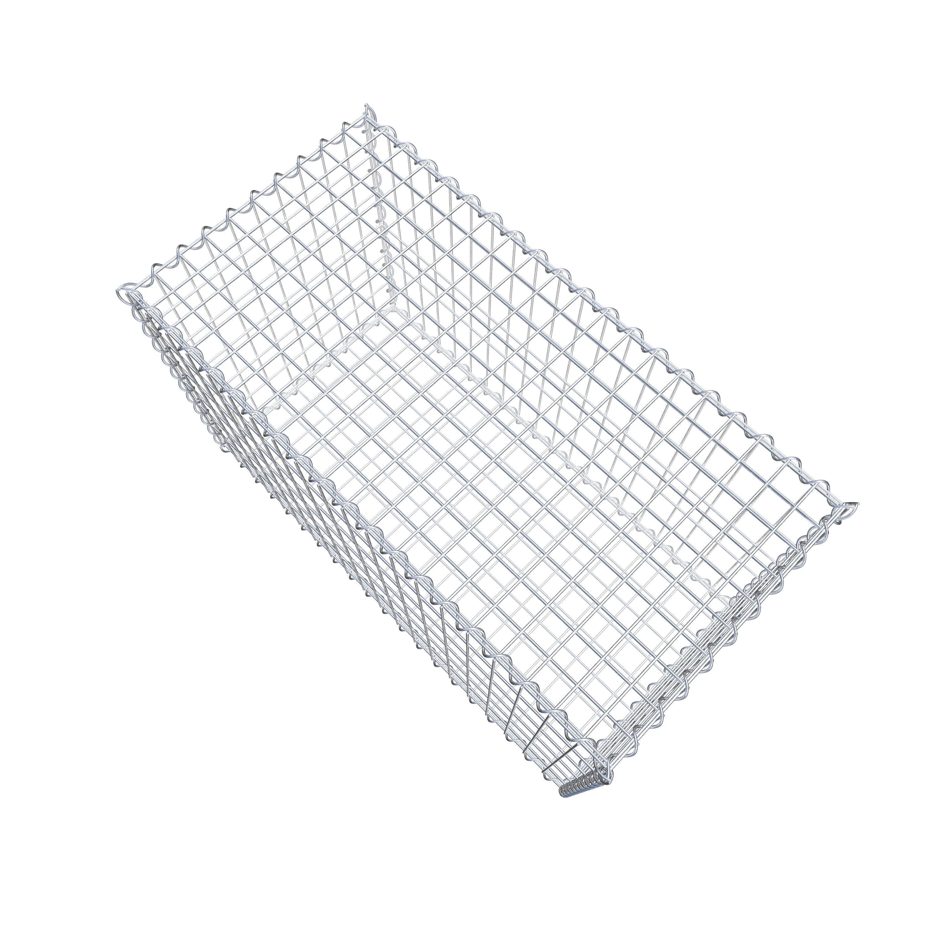 Gabion 100 cm x 60 cm x 50 cm (L x H x P), maille 5 cm x 10 cm, spirale