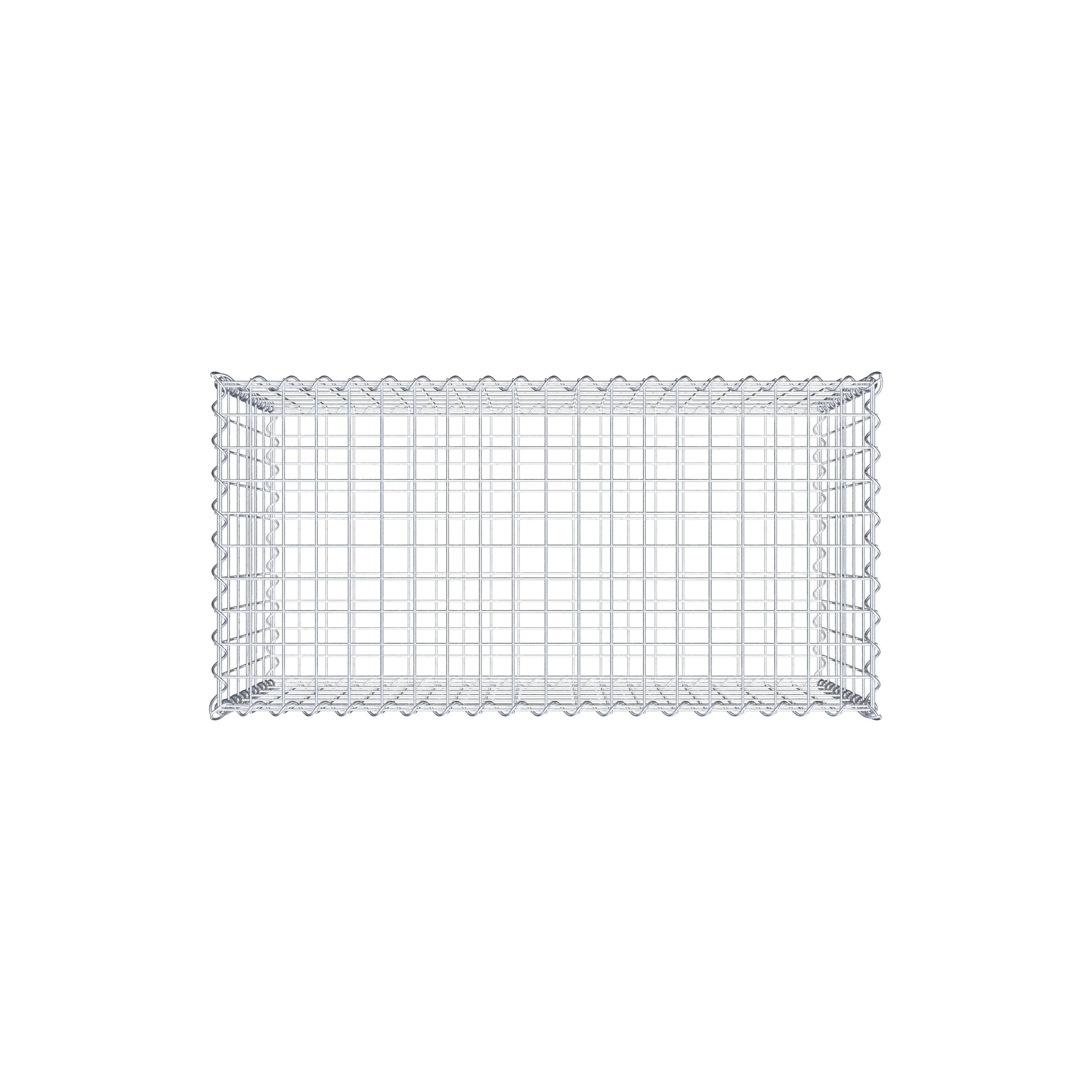 Gabion 100 cm x 60 cm x 50 cm (L x H x P), maille 5 cm x 10 cm, spirale