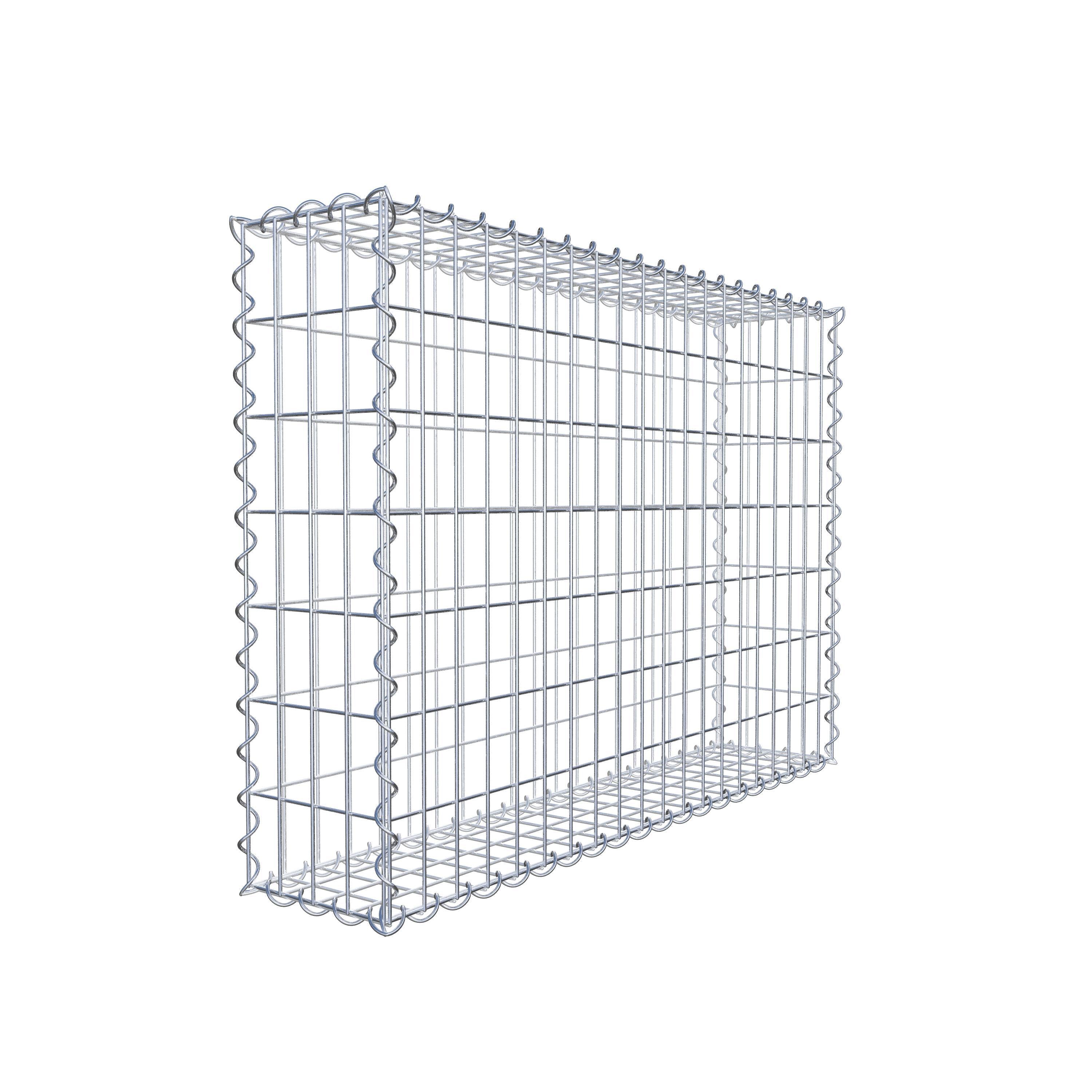 Gabion 100 cm x 70 cm x 20 cm (L x H x P), maille 5 cm x 10 cm, spirale