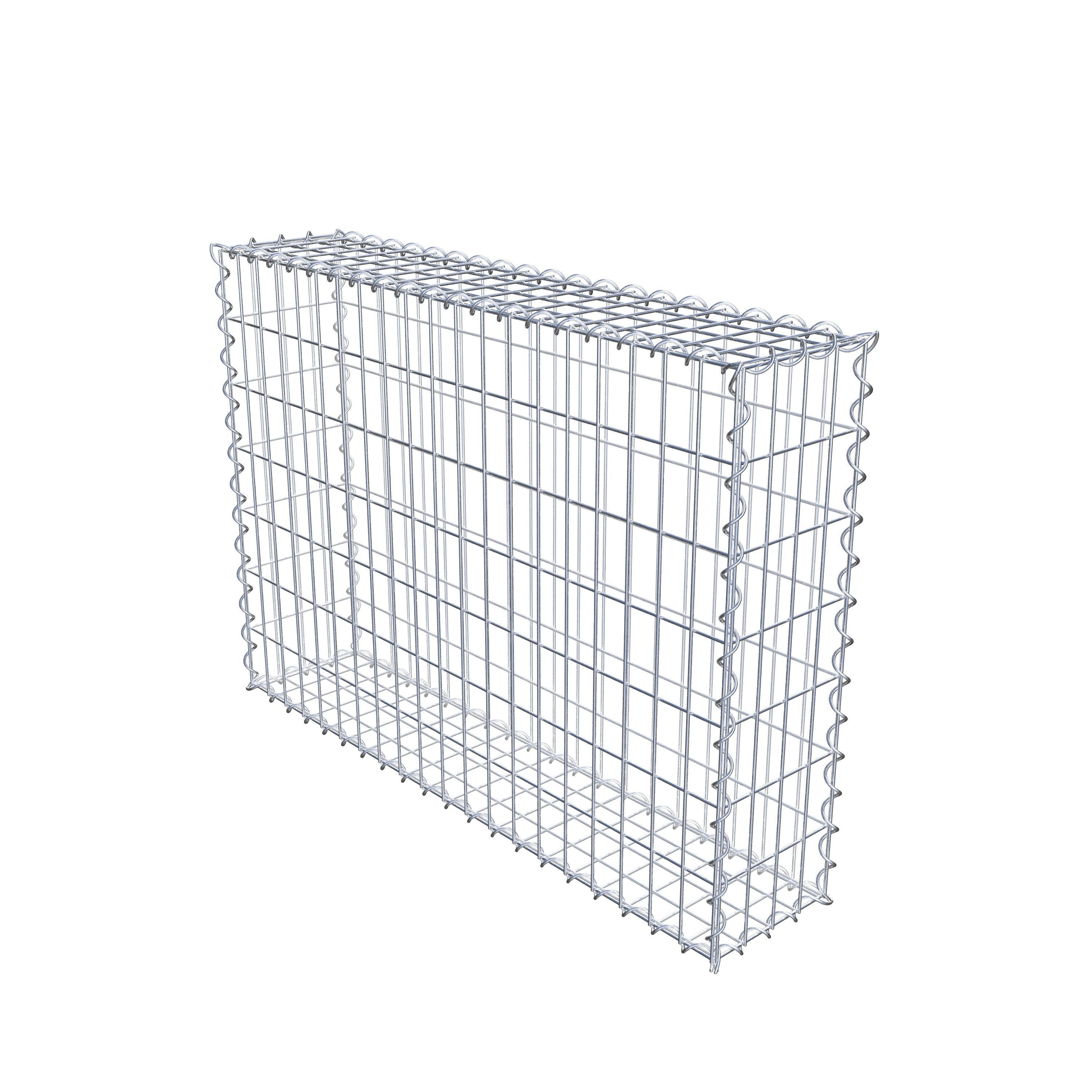 Gabion 100 cm x 70 cm x 20 cm (L x H x P), maille 5 cm x 10 cm, spirale