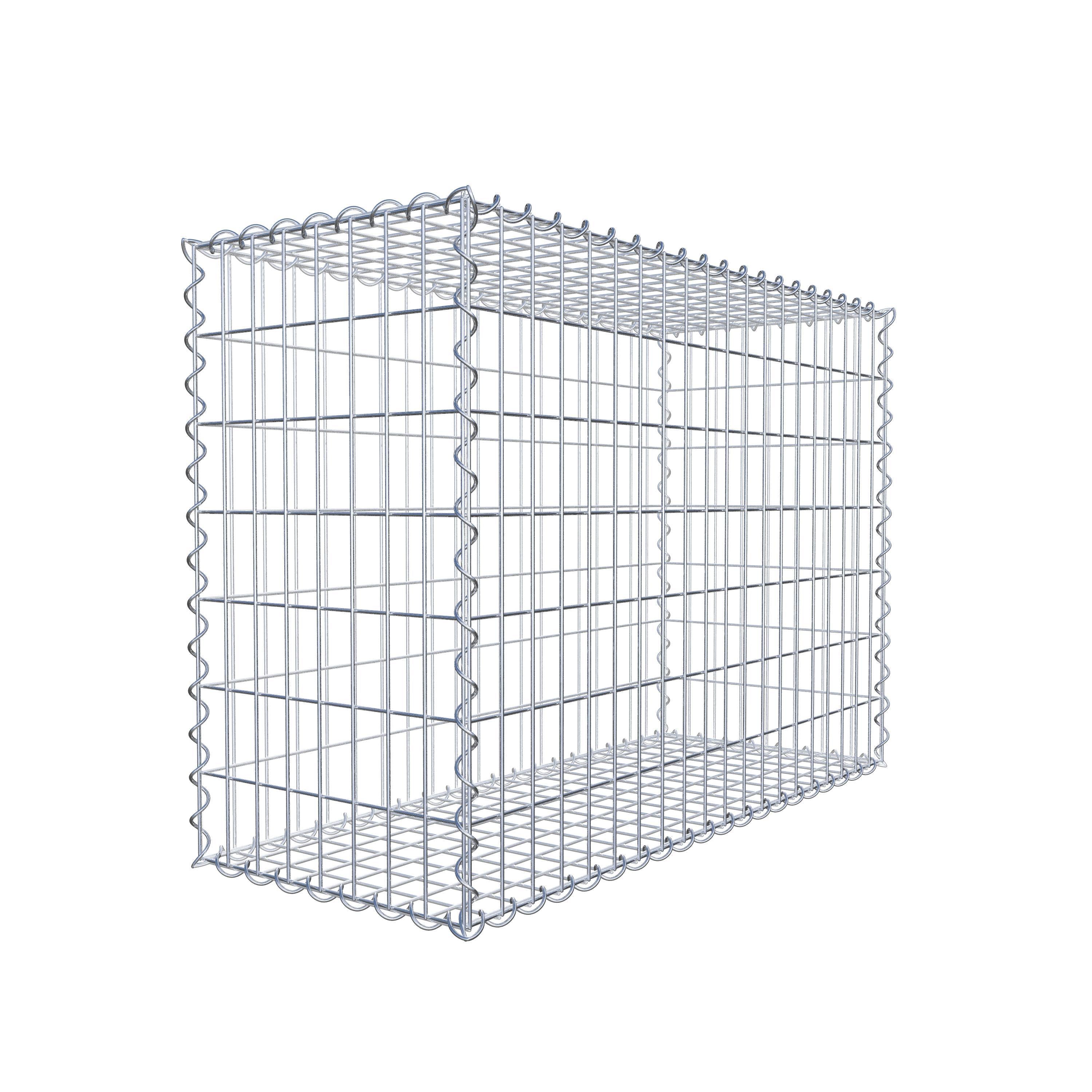 Gabion 100 cm x 70 cm x 40 cm (L x H x P), maille 5 cm x 10 cm, spirale