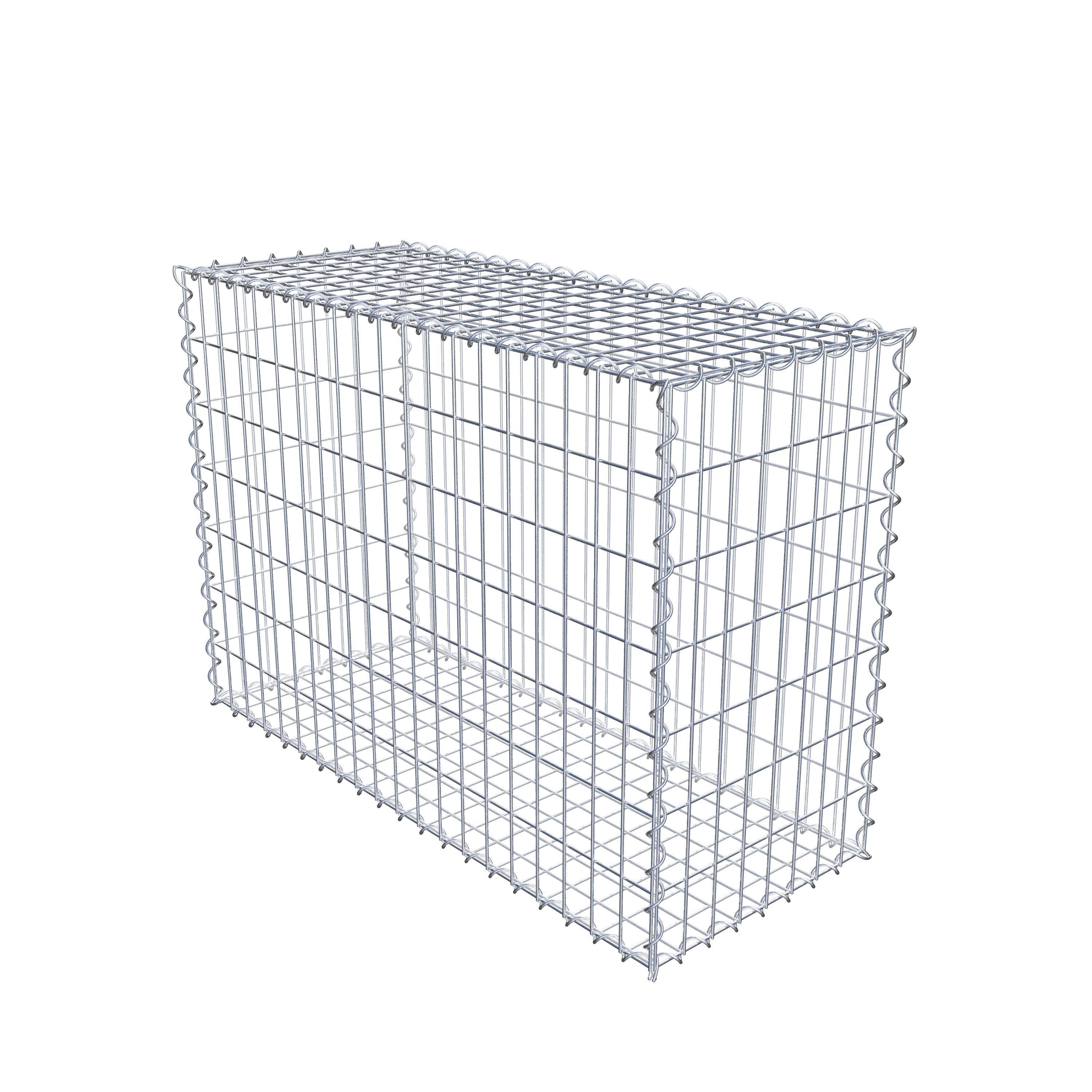 Gabion 100 cm x 70 cm x 40 cm (L x H x P), maille 5 cm x 10 cm, spirale