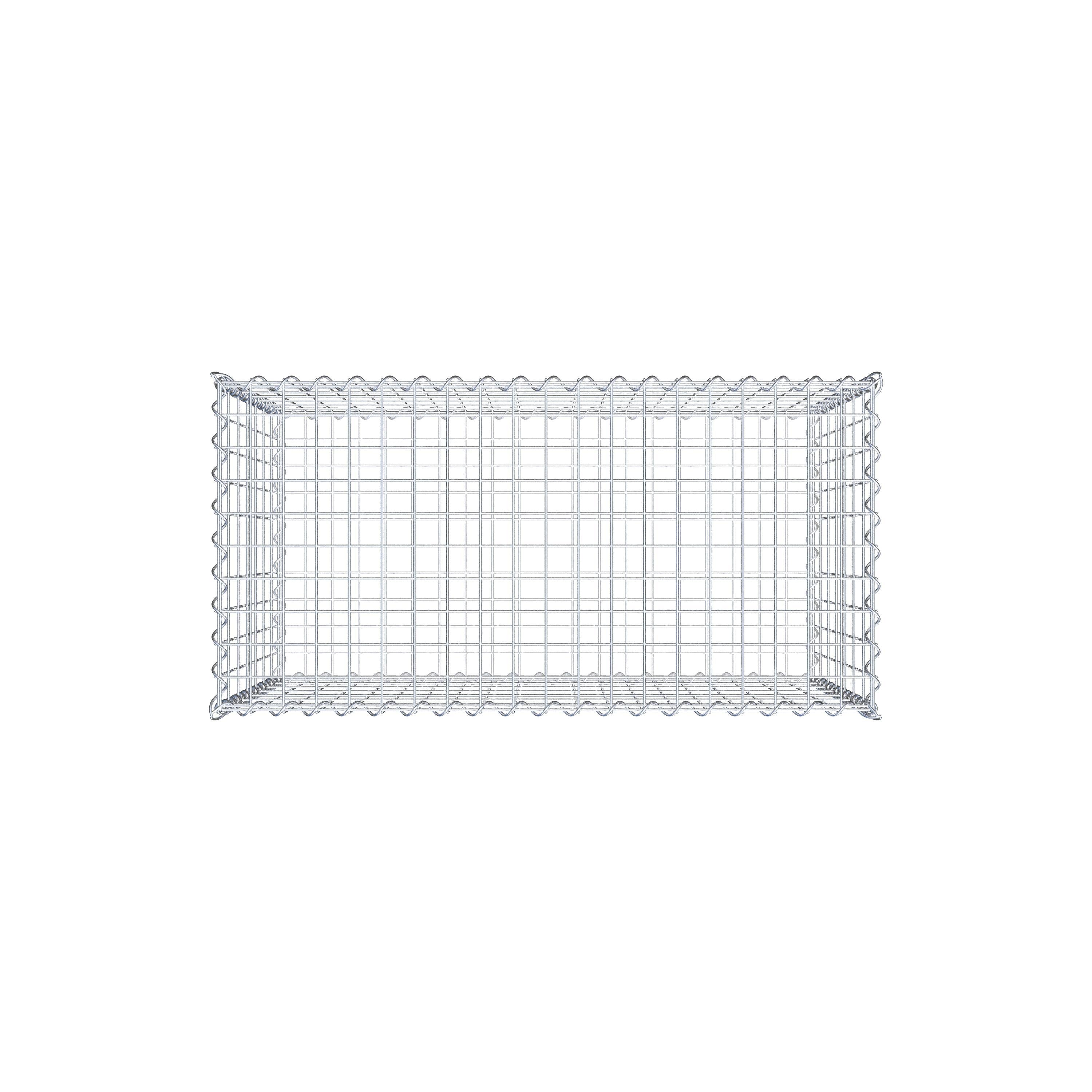 Gabion 100 cm x 70 cm x 50 cm (L x H x P), maille 5 cm x 10 cm, spirale