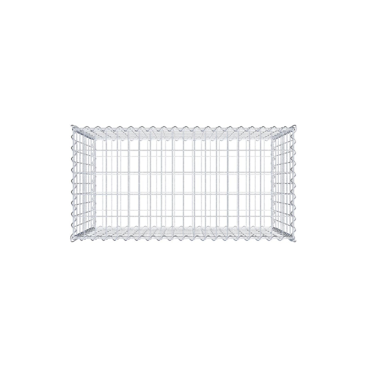 Gavión 100 cm x 70 cm x 50 cm (L x A x P), luz de malla 5 cm x 10 cm, en espiral