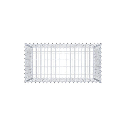 Gavión 100 cm x 70 cm x 50 cm (L x A x P), luz de malla 5 cm x 10 cm, en espiral