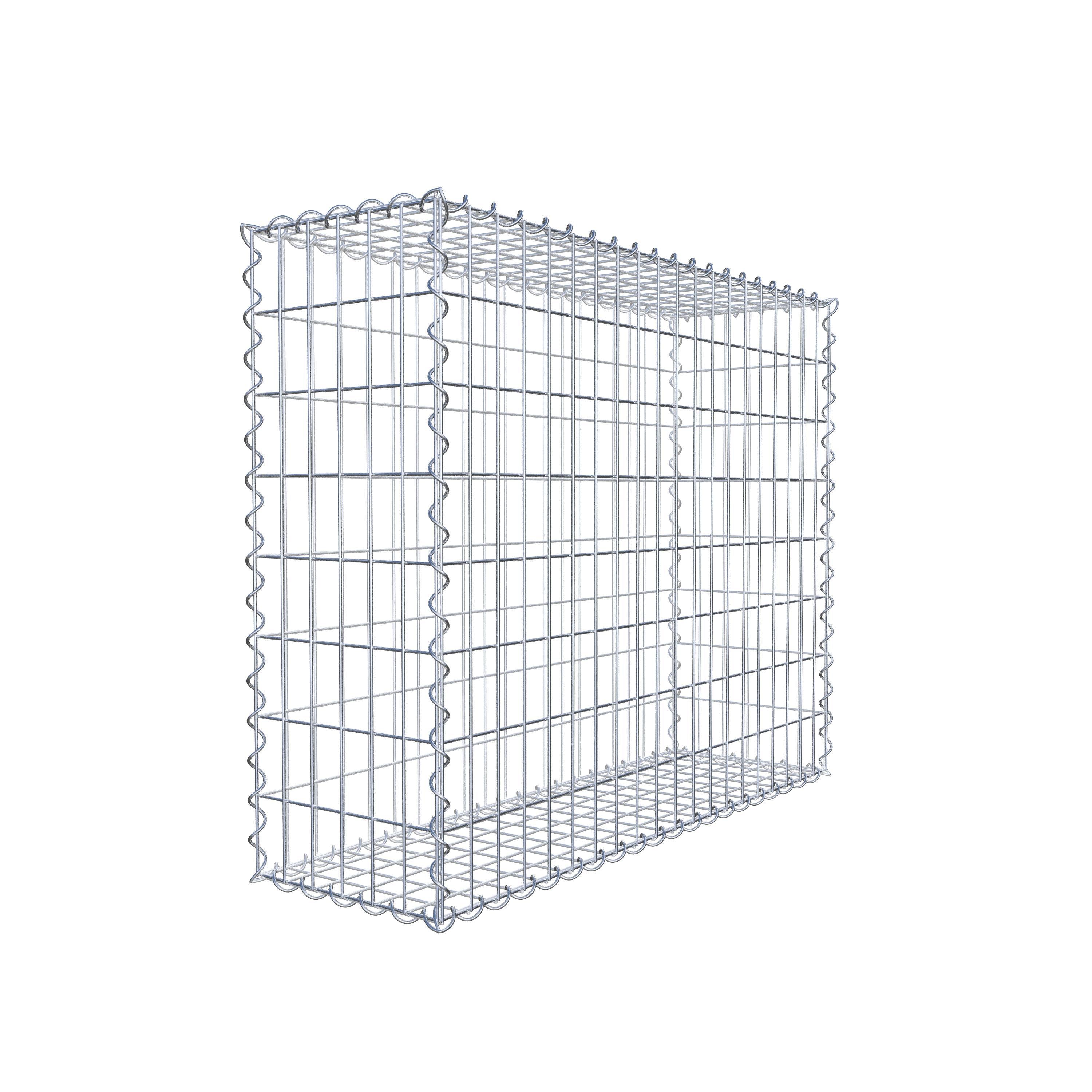 Gabion 100 cm x 80 cm x 30 cm (L x H x P), maille 5 cm x 10 cm, spirale