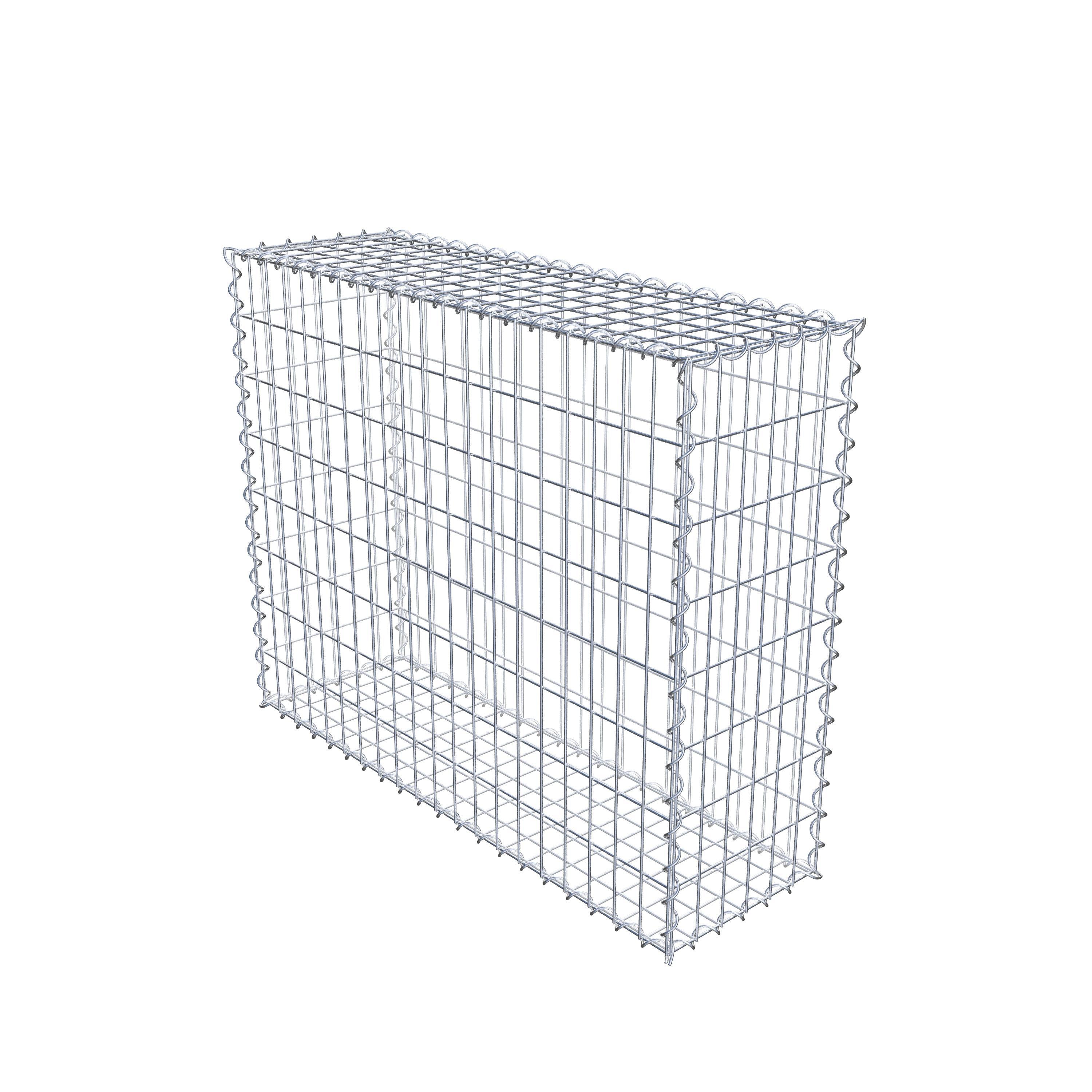 Gabion 100 cm x 80 cm x 30 cm (L x H x P), maille 5 cm x 10 cm, spirale