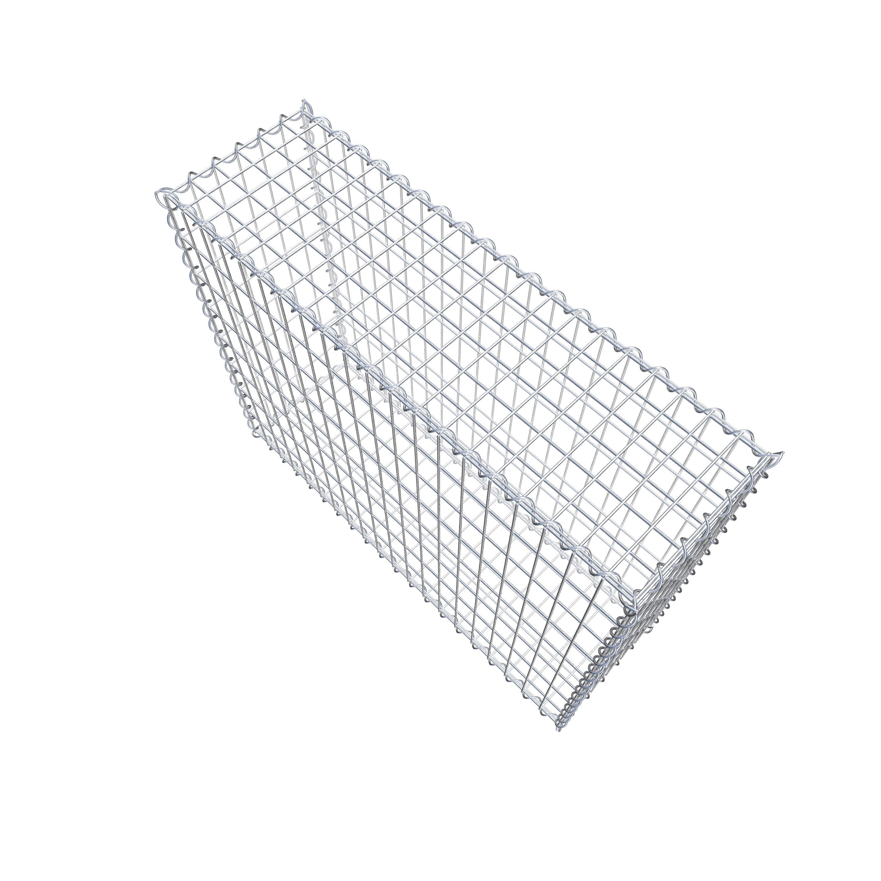 Gabion 100 cm x 80 cm x 30 cm (L x H x P), maille 5 cm x 10 cm, spirale