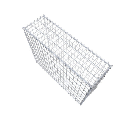 Gabion 100 cm x 80 cm x 30 cm (L x H x D), mesh size 5 cm x 10 cm, spiral