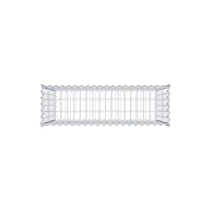 Gabion 100 cm x 80 cm x 30 cm (L x H x D), mesh size 5 cm x 10 cm, spiral