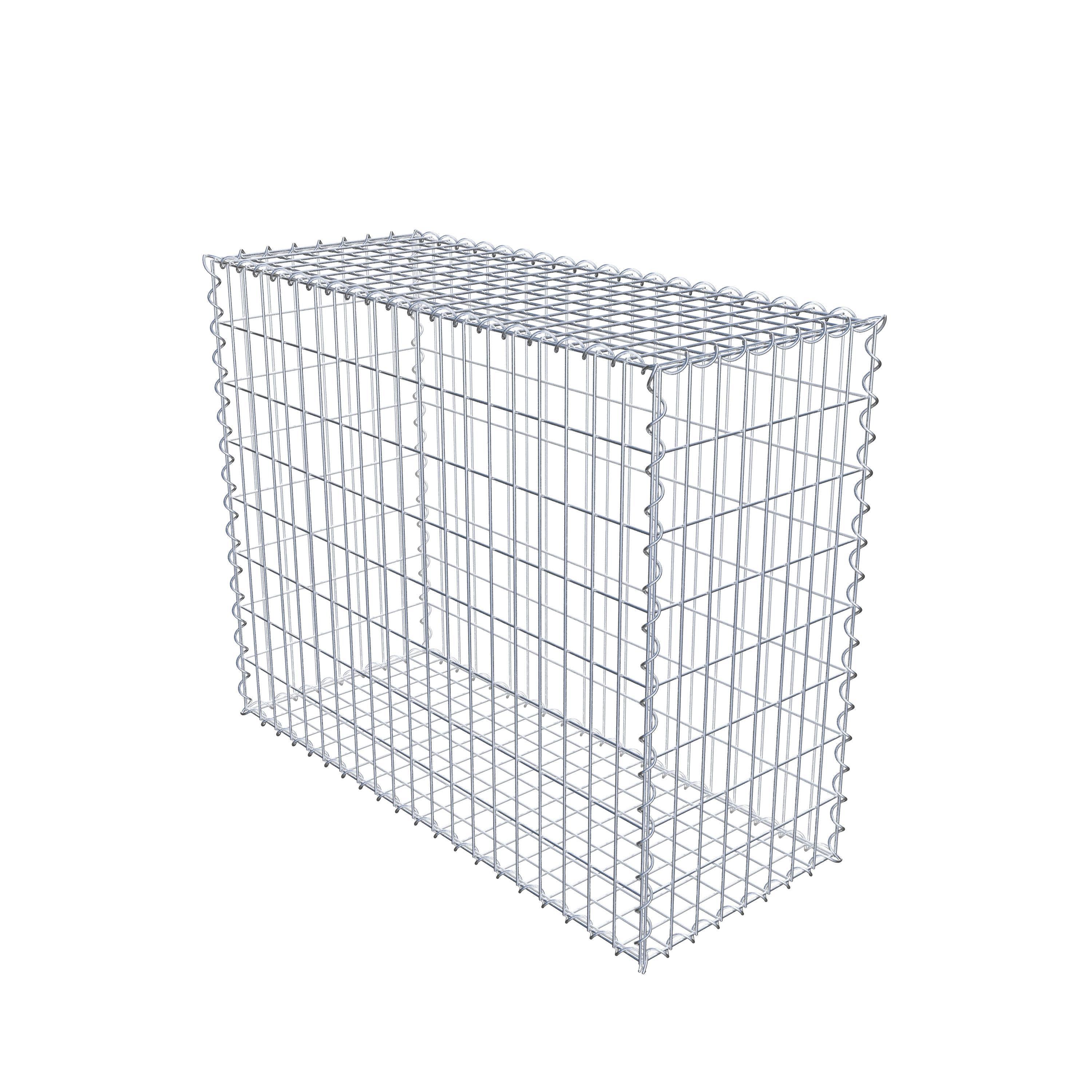 Gabion 100 cm x 80 cm x 40 cm (L x H x P), maille 5 cm x 10 cm, spirale