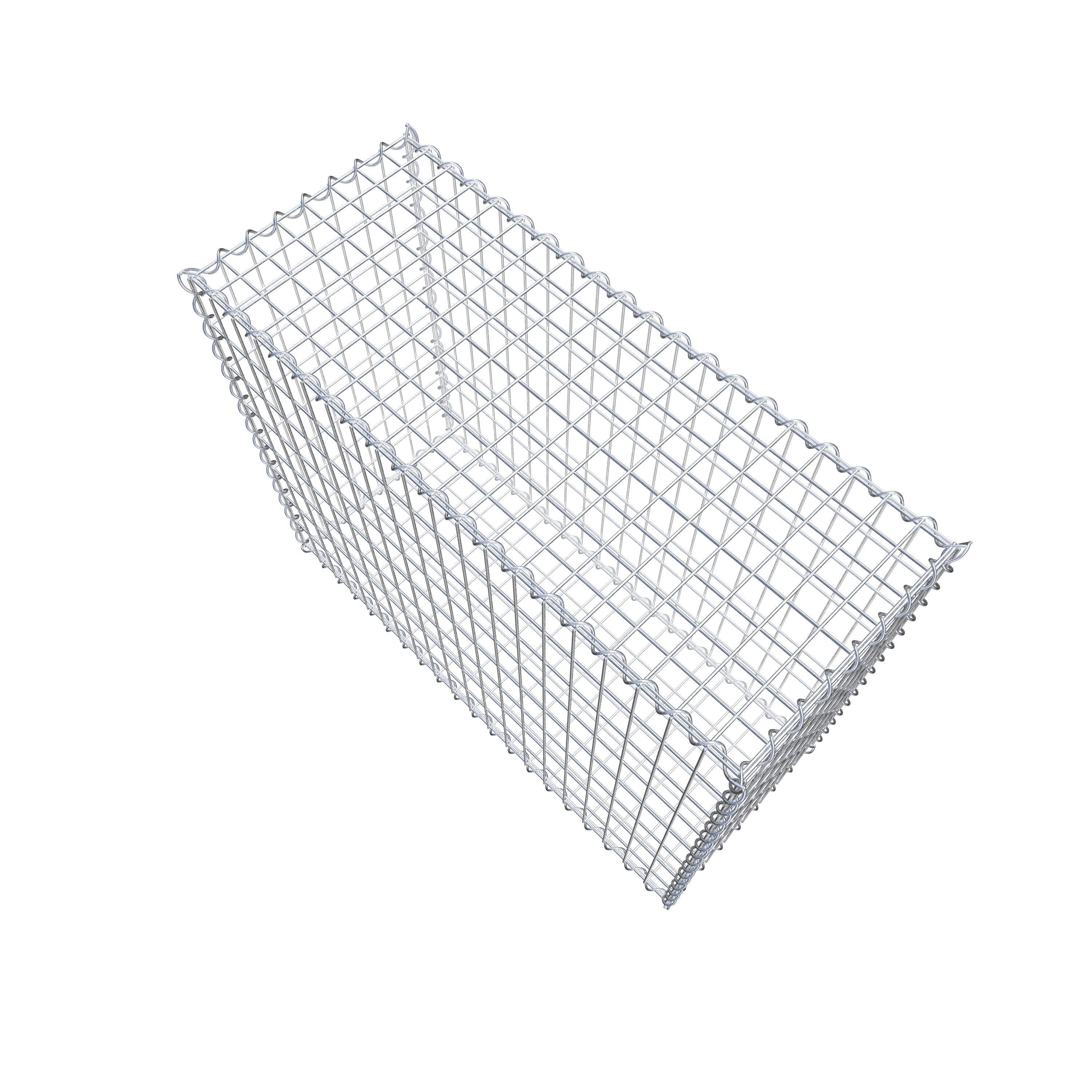 Gabion 100 cm x 80 cm x 40 cm (L x H x P), maille 5 cm x 10 cm, spirale