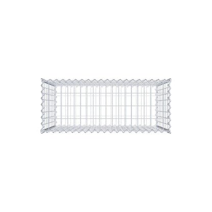 Gabion 100 cm x 80 cm x 40 cm (L x H x D), mesh size 5 cm x 10 cm, spiral