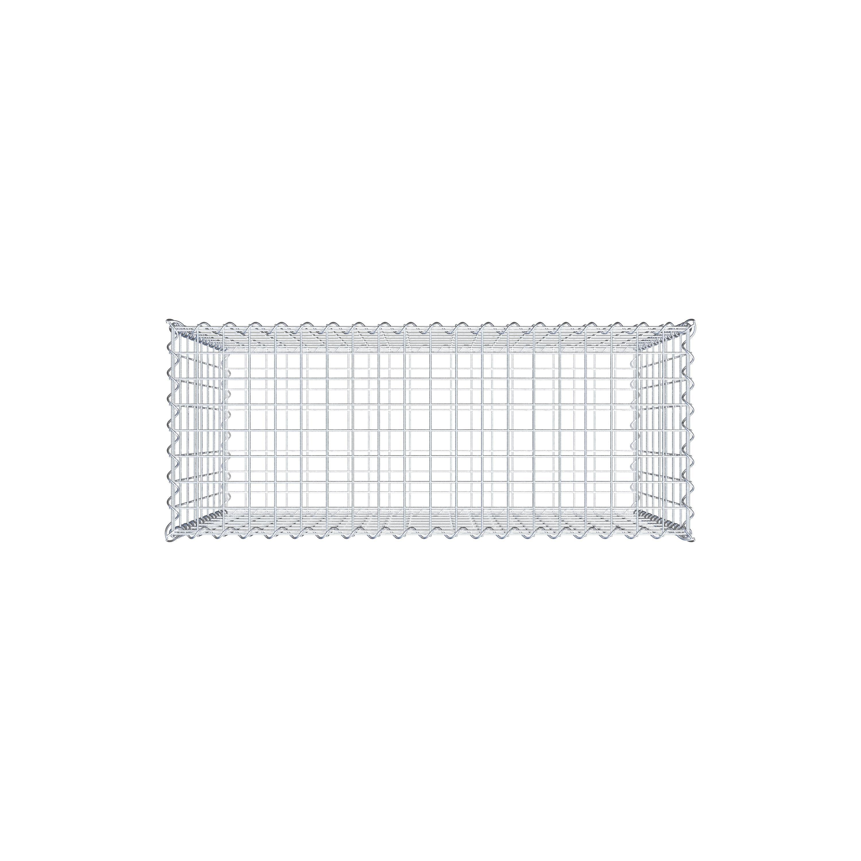 Gabion 100 cm x 80 cm x 40 cm (L x H x P), maille 5 cm x 10 cm, spirale