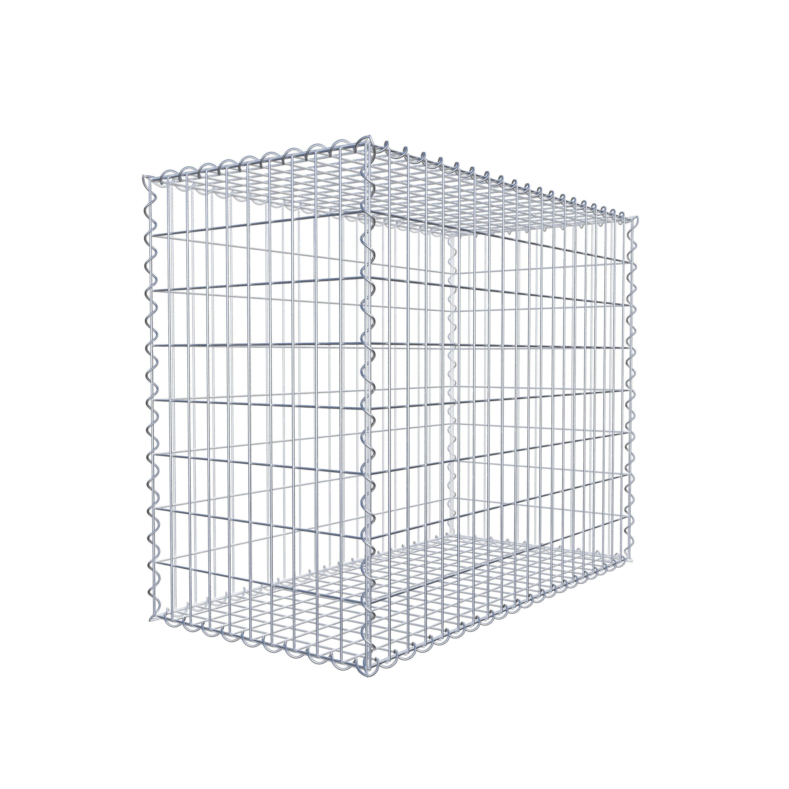 Gabion 100 cm x 80 cm x 50 cm (L x H x P), maille 5 cm x 10 cm, spirale