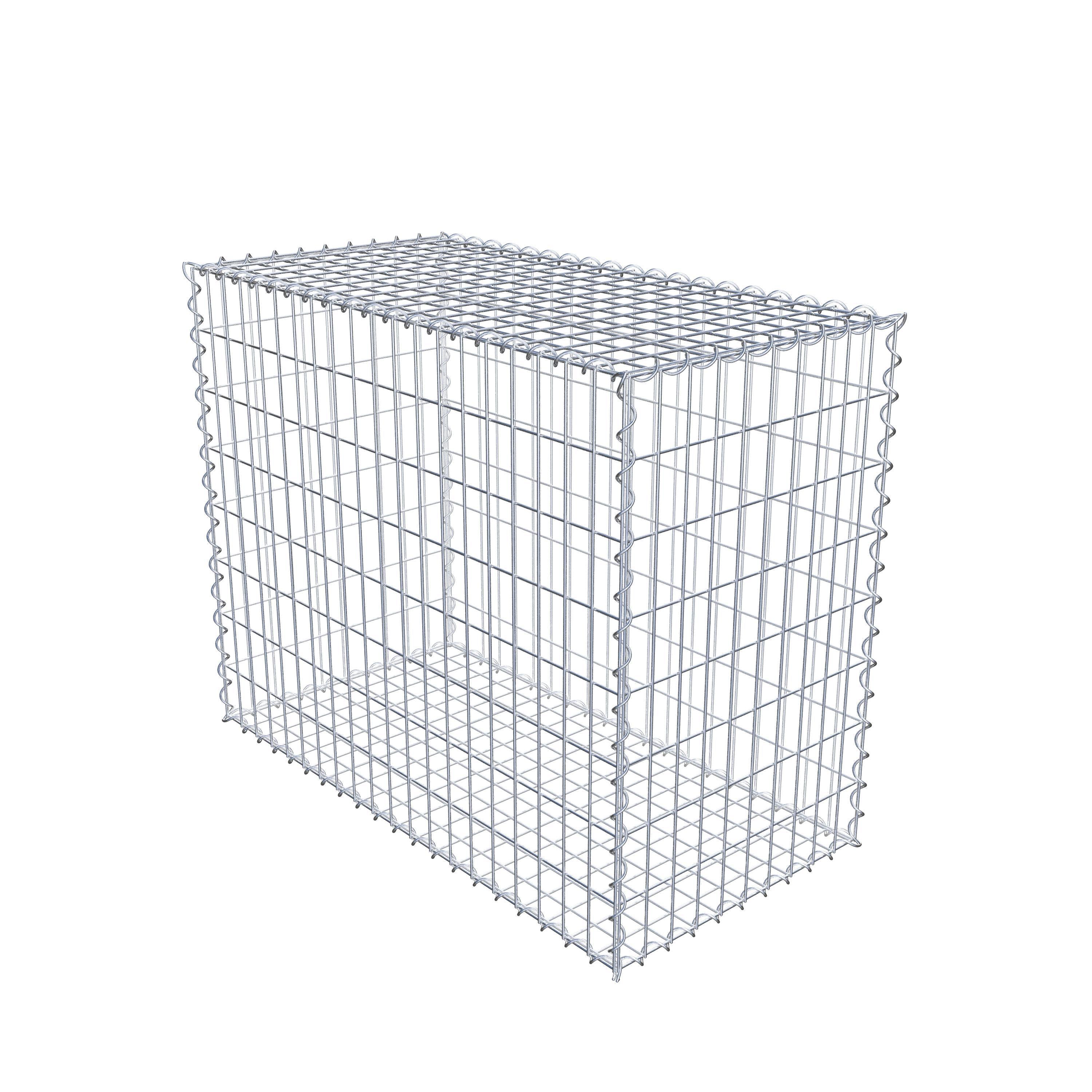 Gabion 100 cm x 80 cm x 50 cm (L x H x P), maille 5 cm x 10 cm, spirale