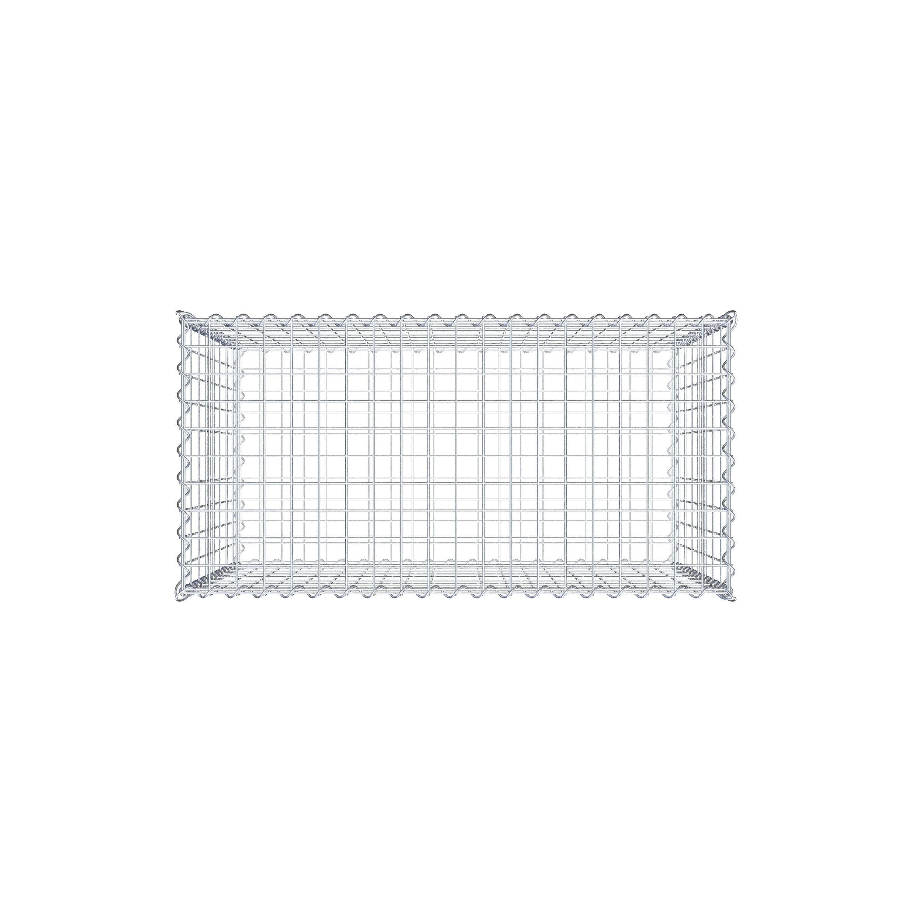 Gabion 100 cm x 80 cm x 50 cm (L x H x P), maille 5 cm x 10 cm, spirale