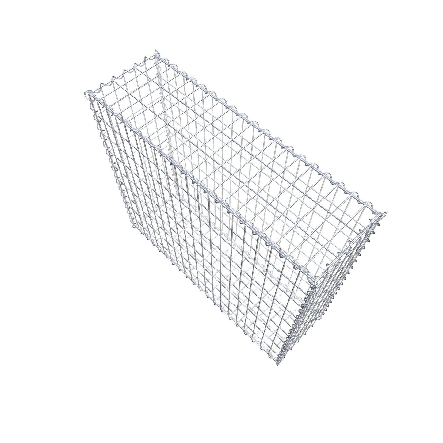 Gabion 100 cm x 90 cm x 30 cm (L x H x D), maskstorlek 5 cm x 10 cm, spiral