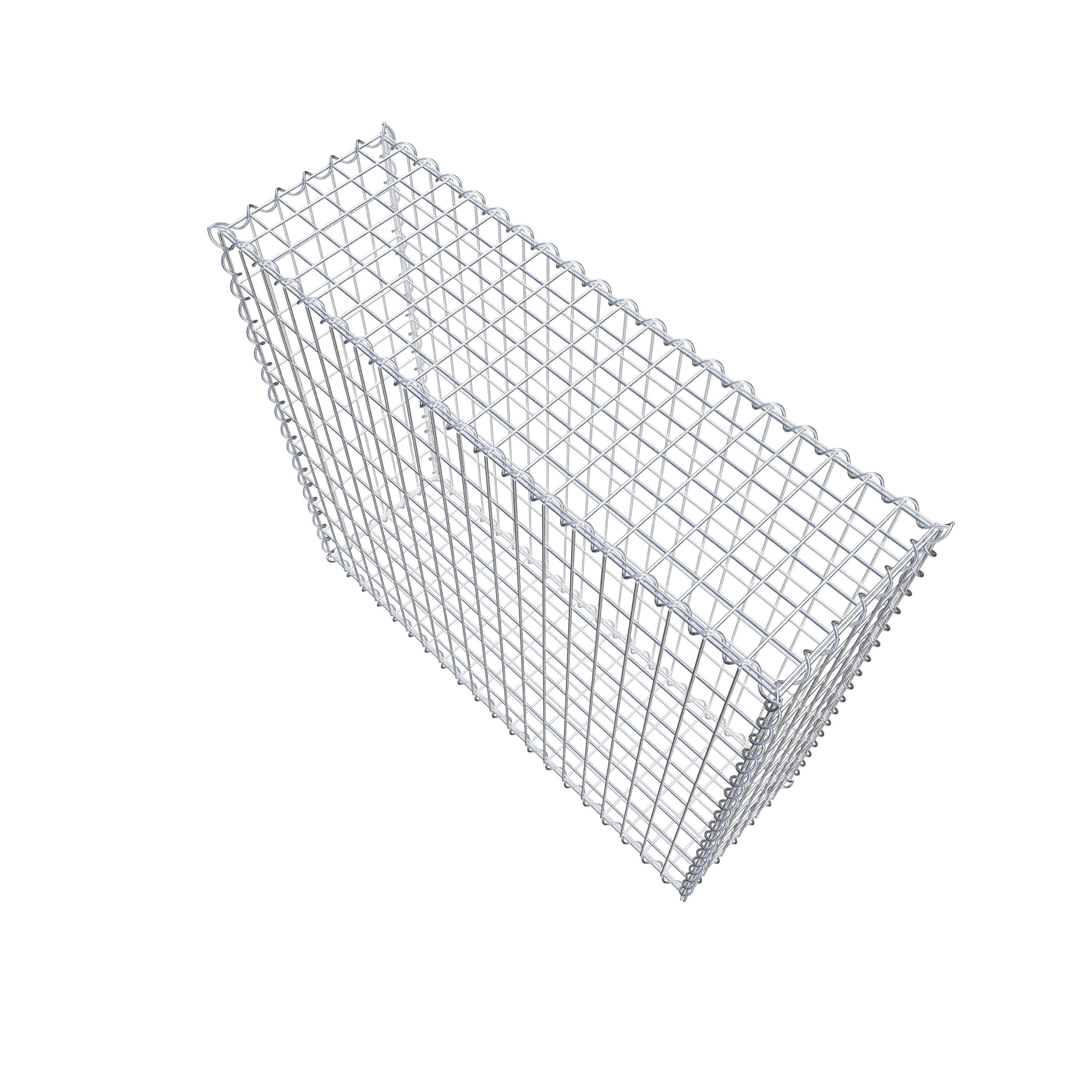 Gabion 100 cm x 90 cm x 30 cm (L x H x P), maille 5 cm x 10 cm, spirale