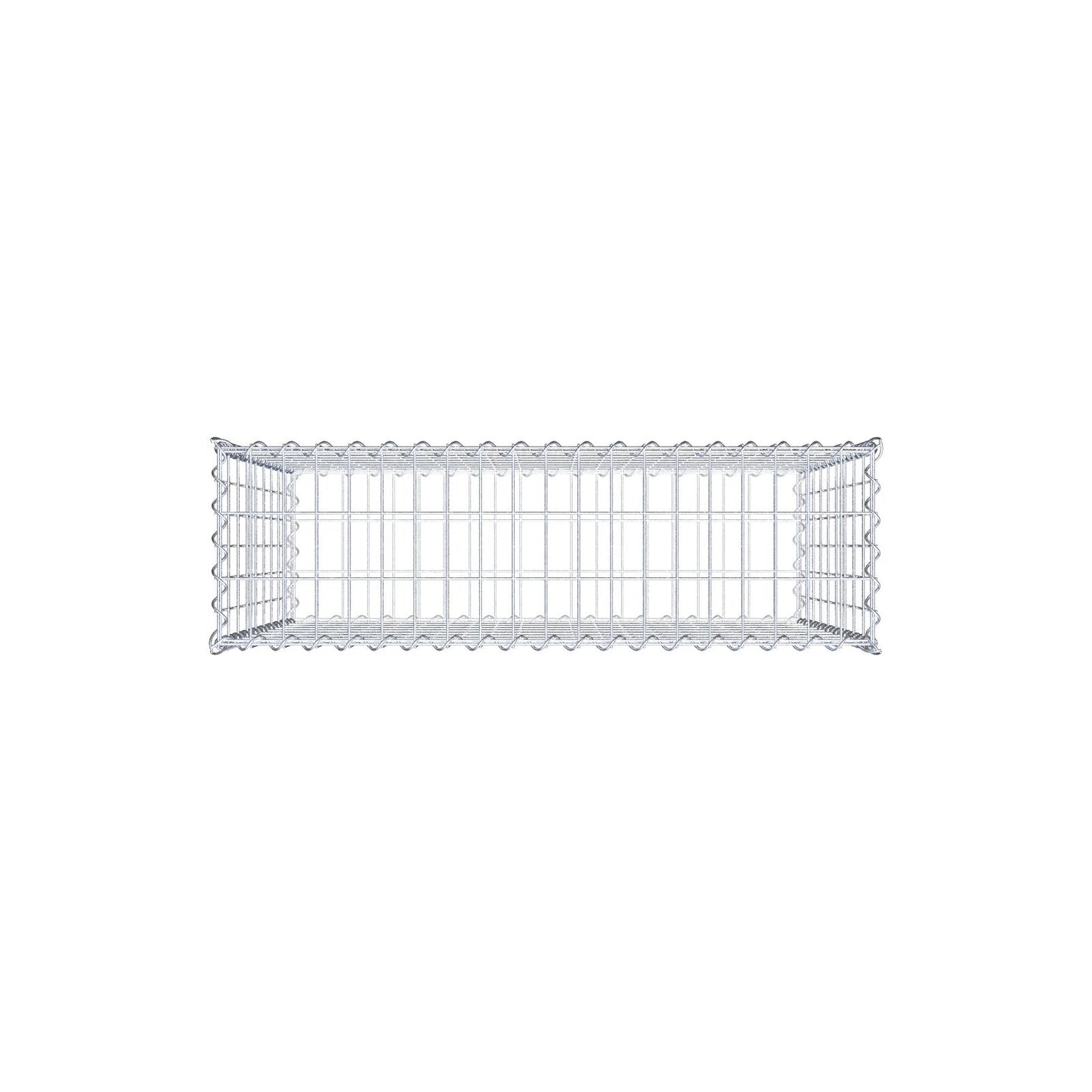 Gabion 100 cm x 90 cm x 30 cm (L x H x D), maskstorlek 5 cm x 10 cm, spiral